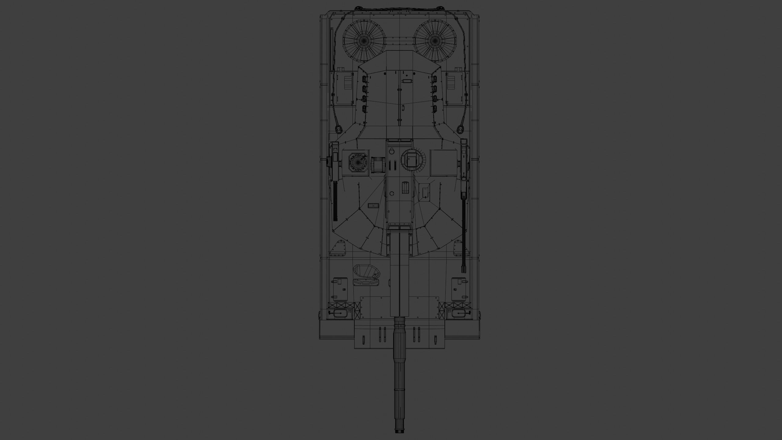 Modern MBT T-118 Jaguar Low-poly 3D model_22