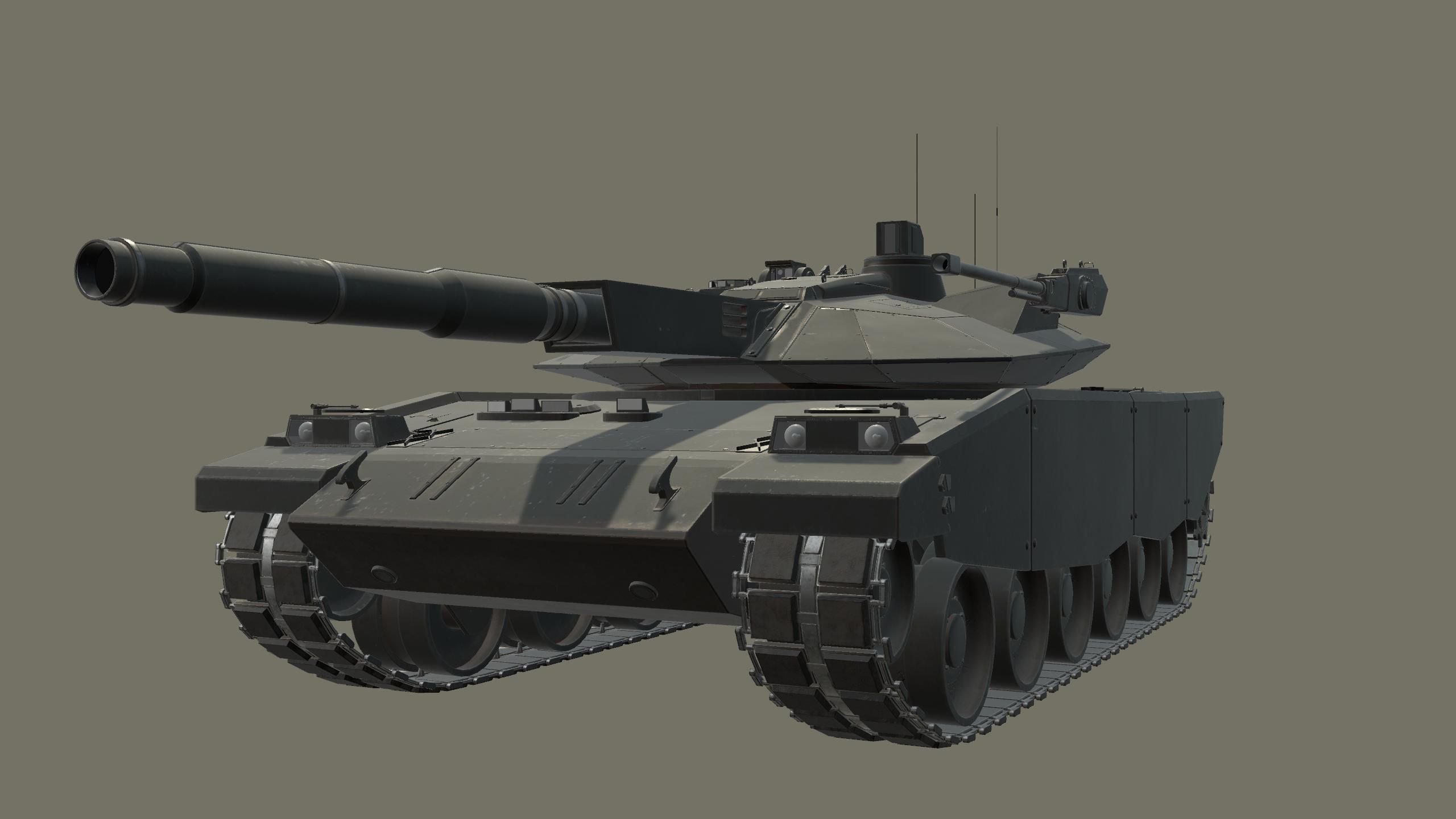Modern MBT T-118 Jaguar Low-poly 3D model_15