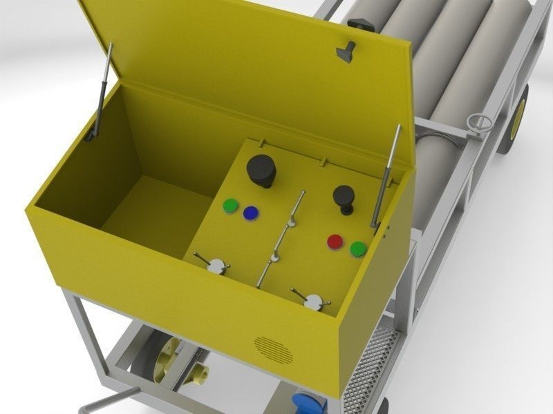 nitro service cart 3D model_4