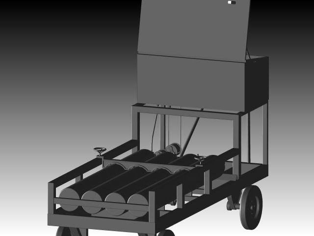nitro service cart 3D model_7