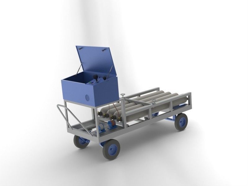 nitro service cart 3D model_6