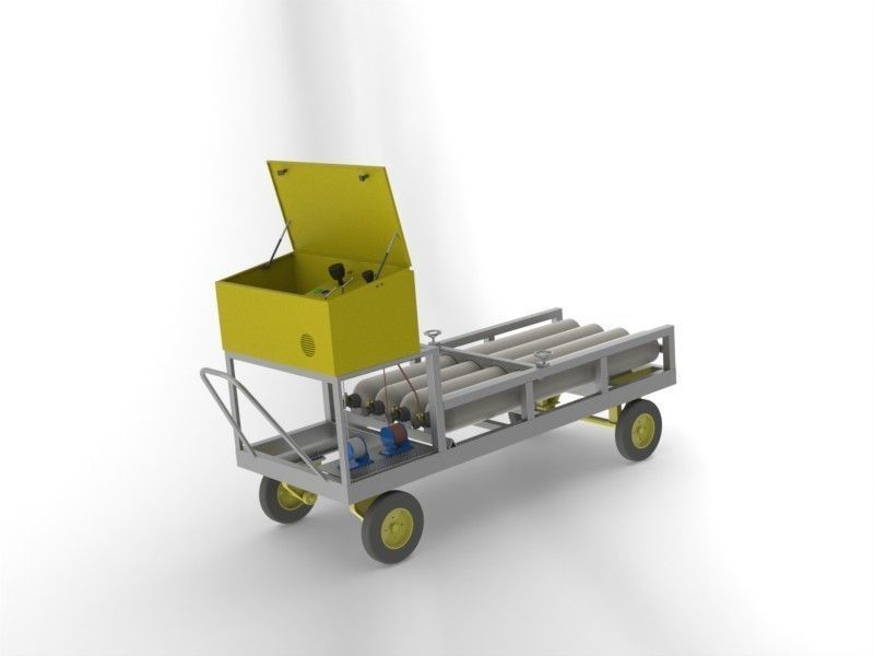 nitro service cart 3D model_5