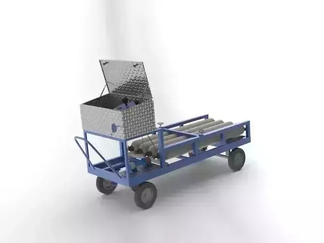 nitro service cart 3D model nitro service cart 3D model