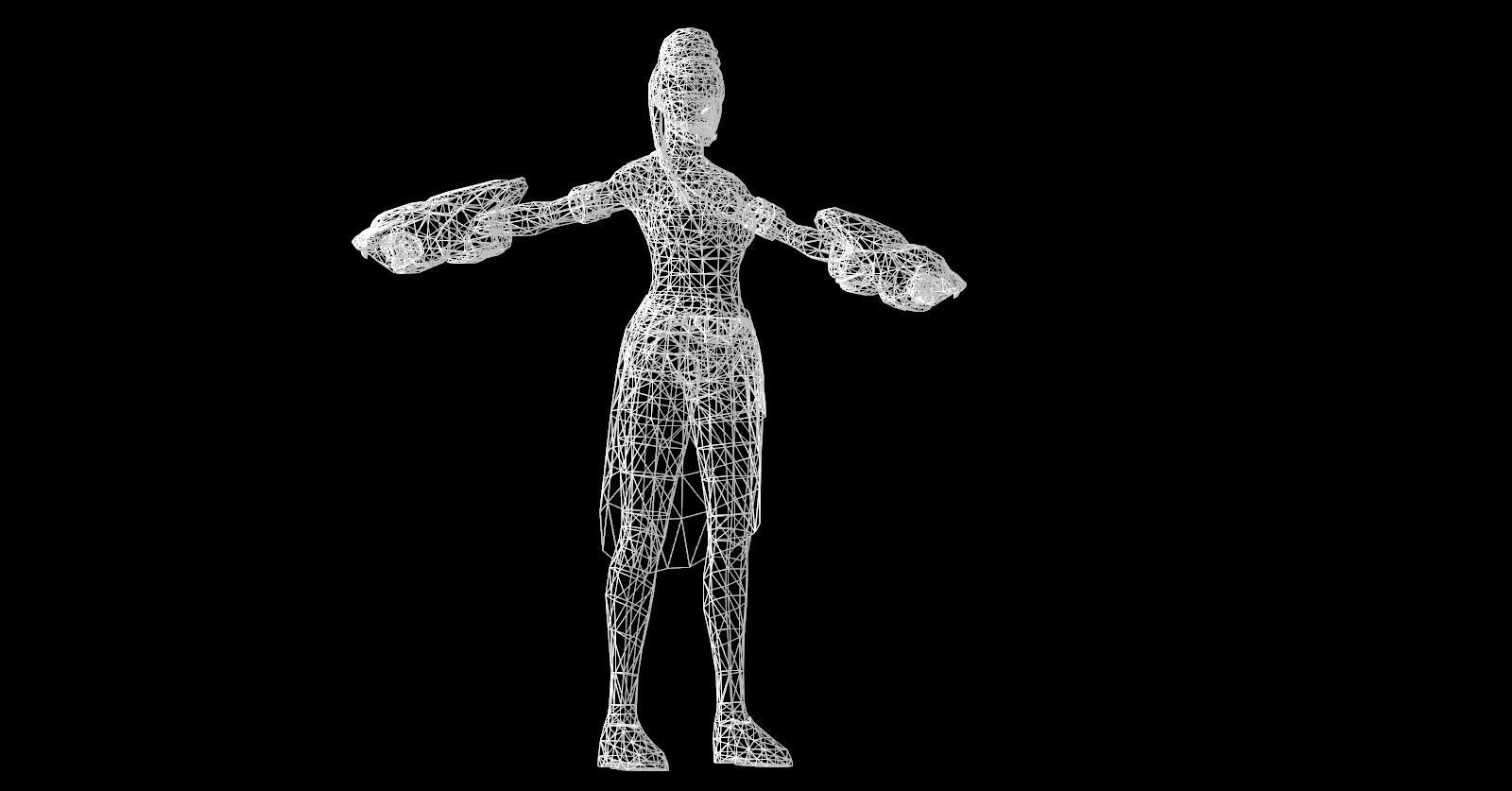 Marvel Shuri Free low-poly 3D model_41