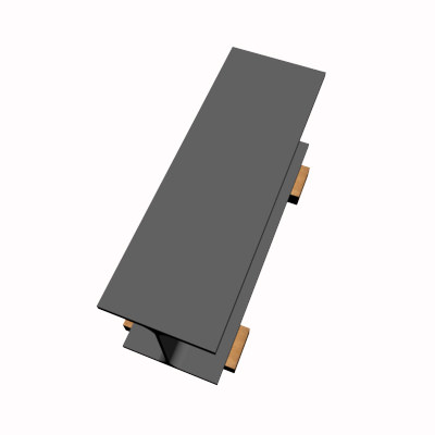 W10 Wide Flange Beam 3D model_2