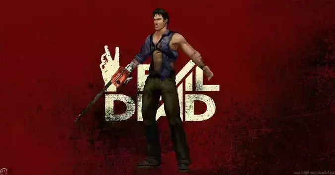 Evil Dead - Ash WIlliams Low-poly 3D model