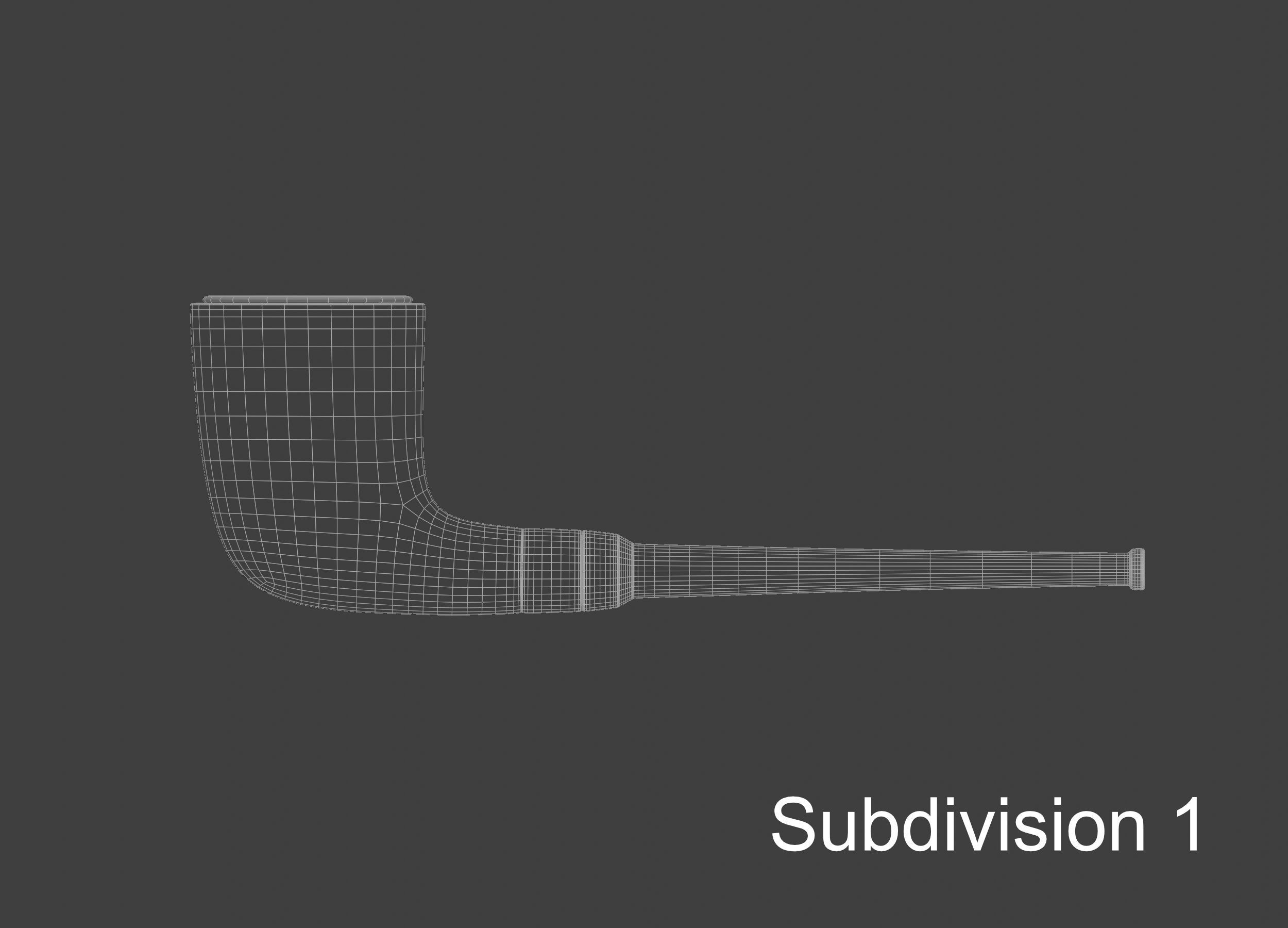 Vintage wooden tobacco pipe smoking 3D model_19