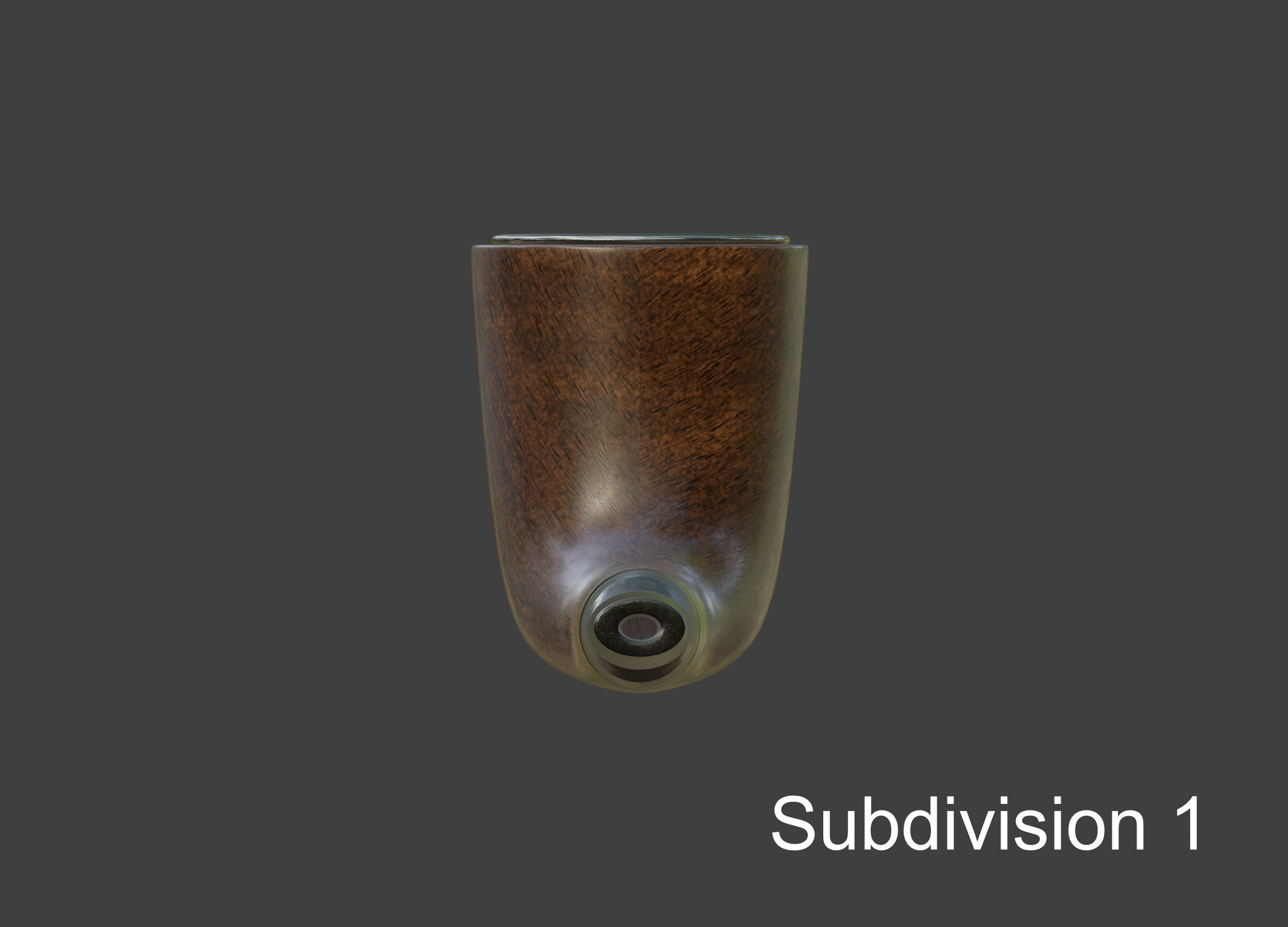 Vintage wooden tobacco pipe smoking 3D model_31