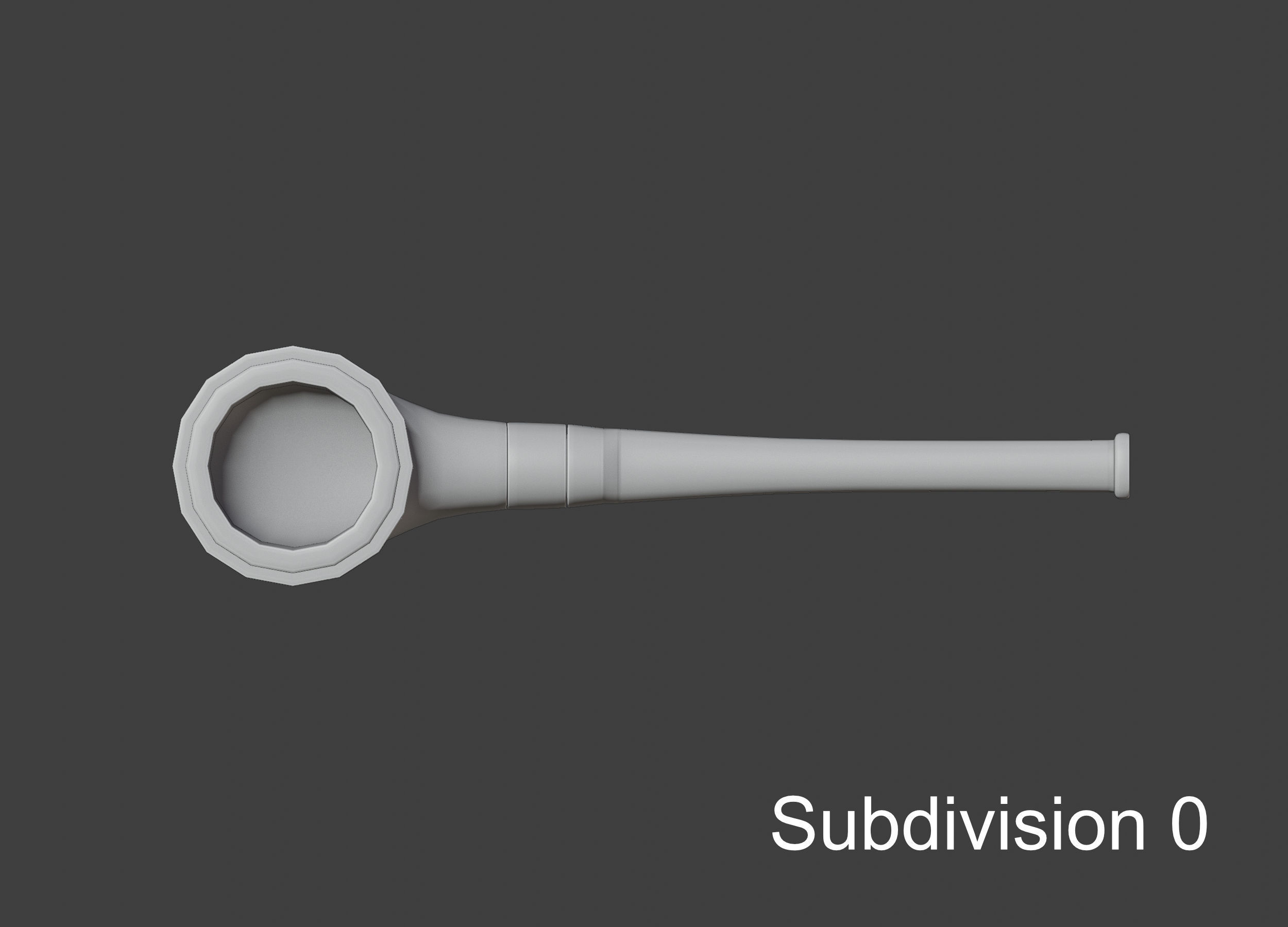 Vintage wooden tobacco pipe smoking 3D model_4