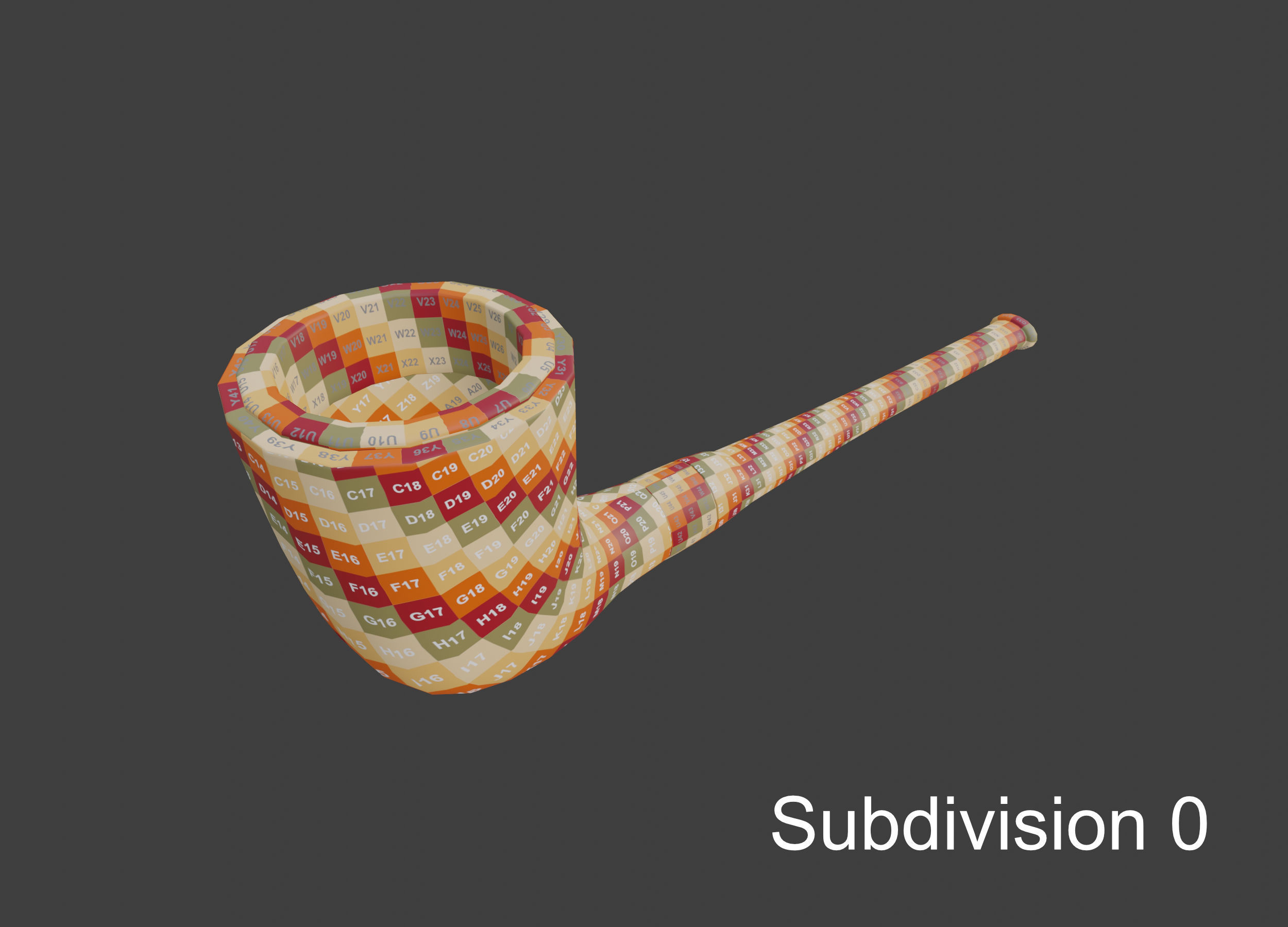 Vintage wooden tobacco pipe smoking 3D model_16