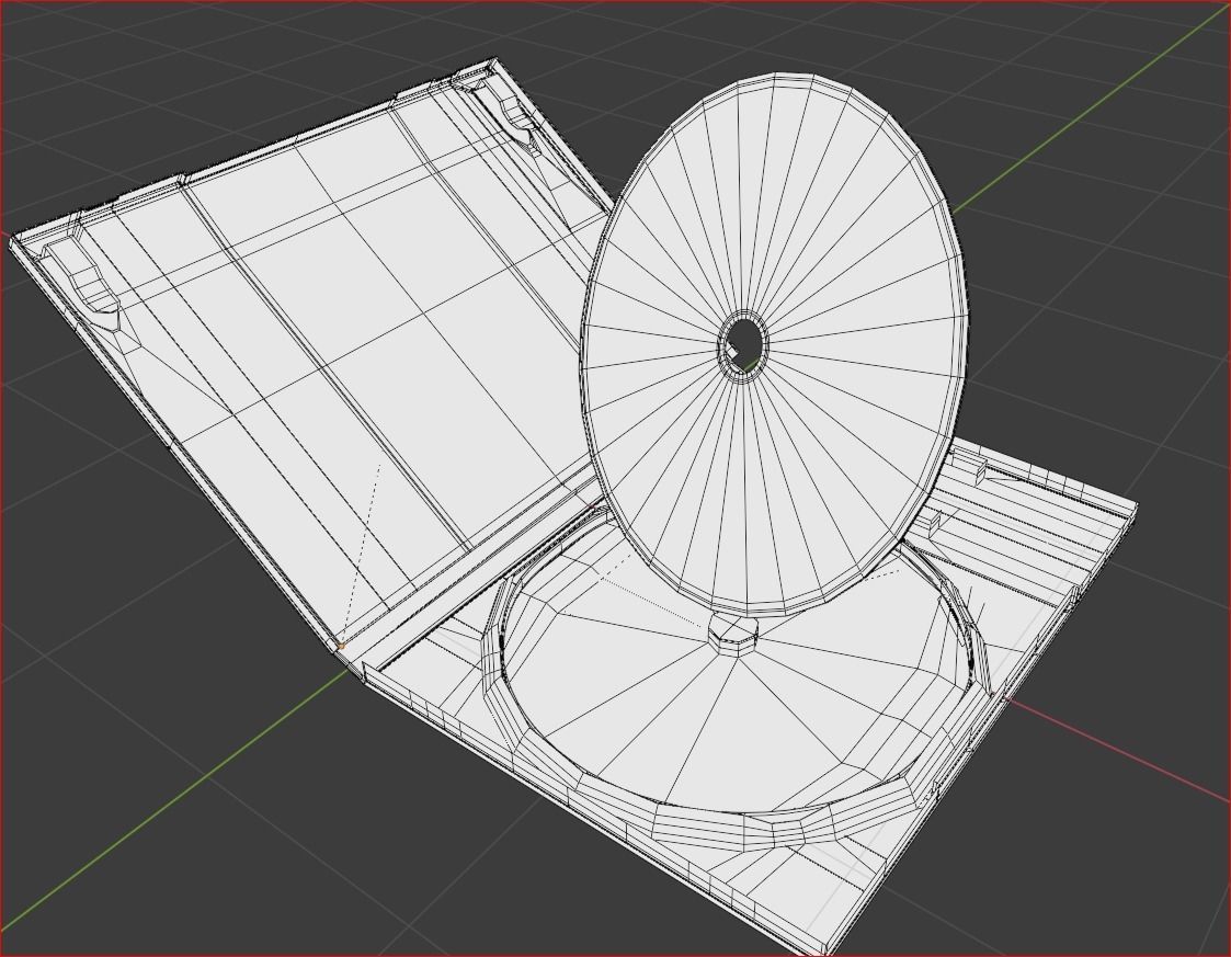 Playstation 2 Gamebox Animated Low-poly 3D model_2