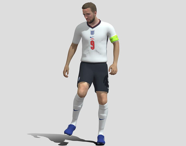 Harry Kane Euro2020 Low-poly 3D model