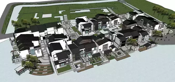vacation spot-Resort-Fashion Leisure Hotel-0144 3D model