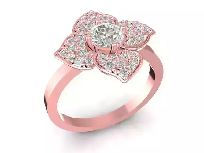 diamond flower ring for women 1424