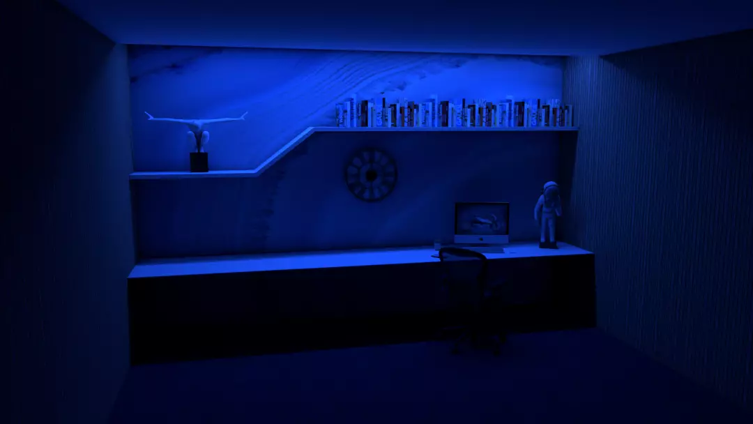 study desk 3d model Free 3D model