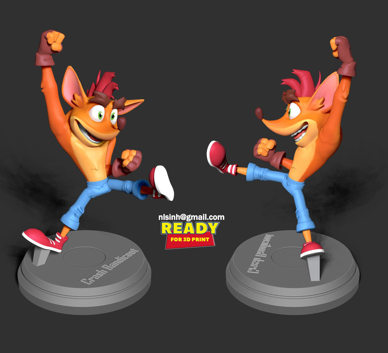 Crash Bandicoot 3D print model_3