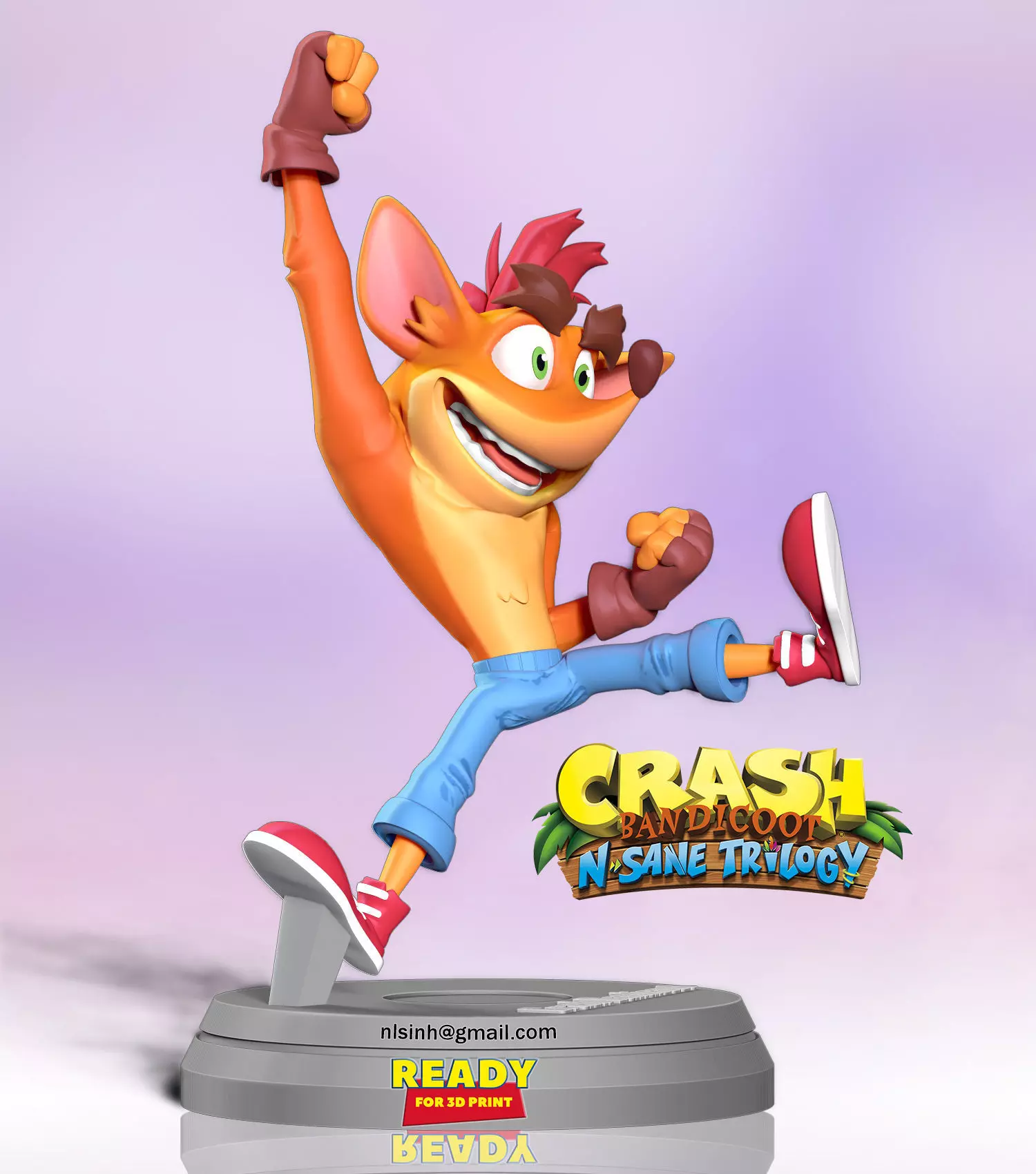 Crash Bandicoot 3D print model_0