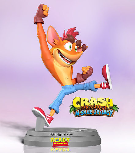 Crash Bandicoot 3D print model