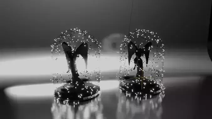 dancing snow flake  3D model
