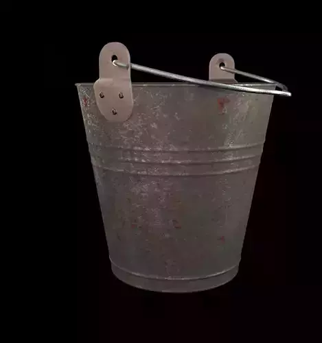 Mysterious household bucket Free low-poly 3D model