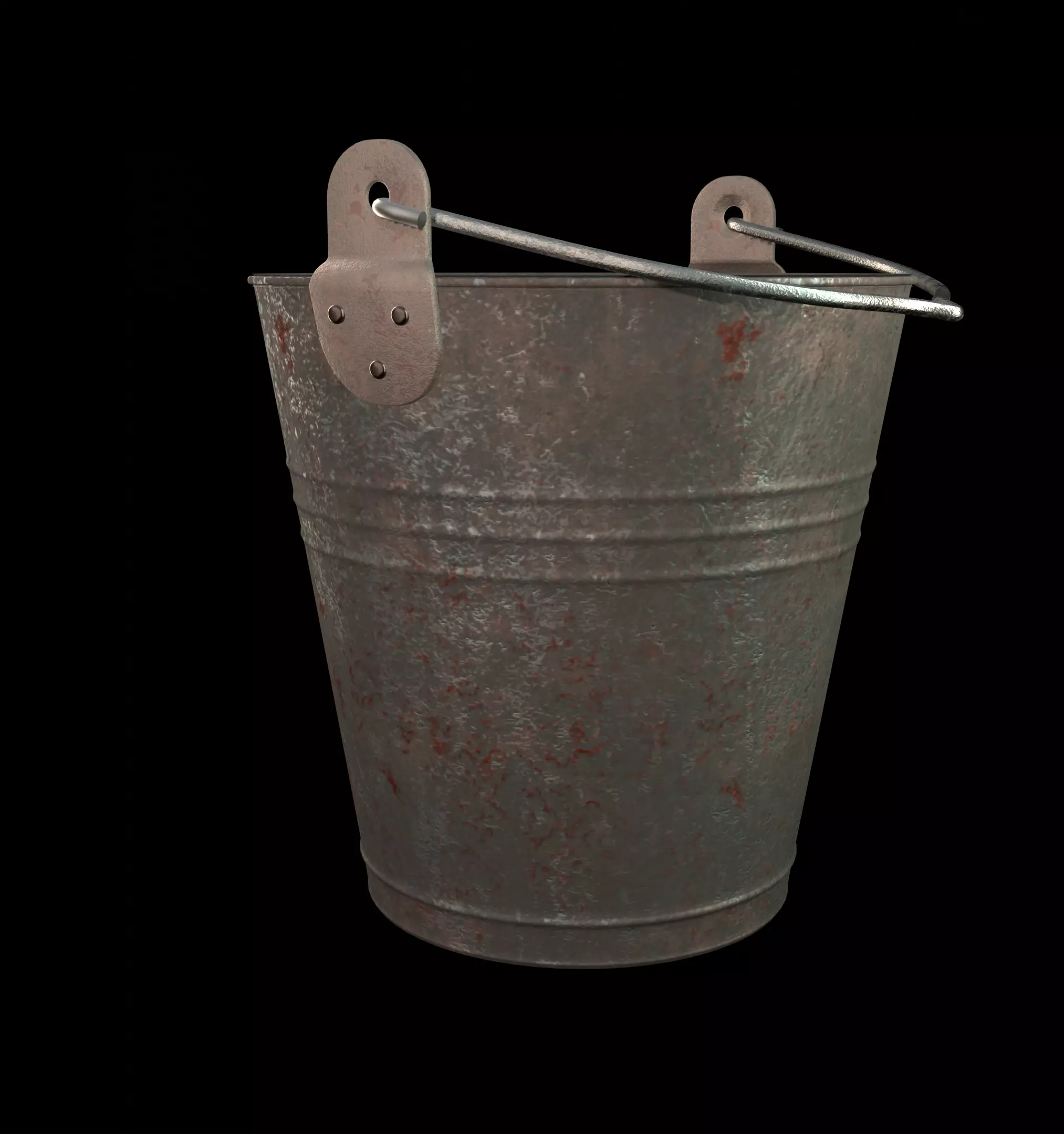 Mysterious household bucket Free low-poly 3D model_0