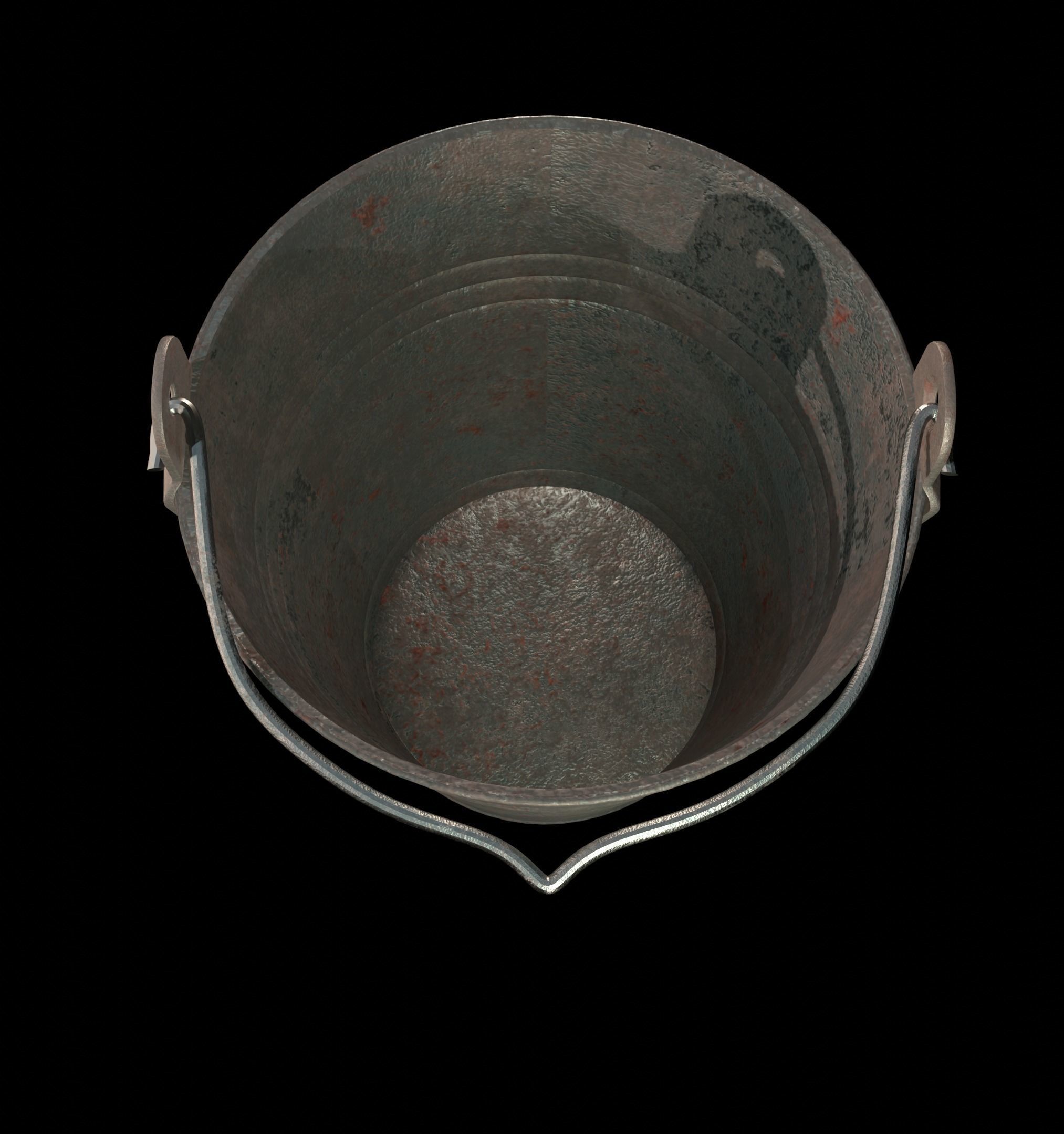 Mysterious household bucket Free low-poly 3D model_1