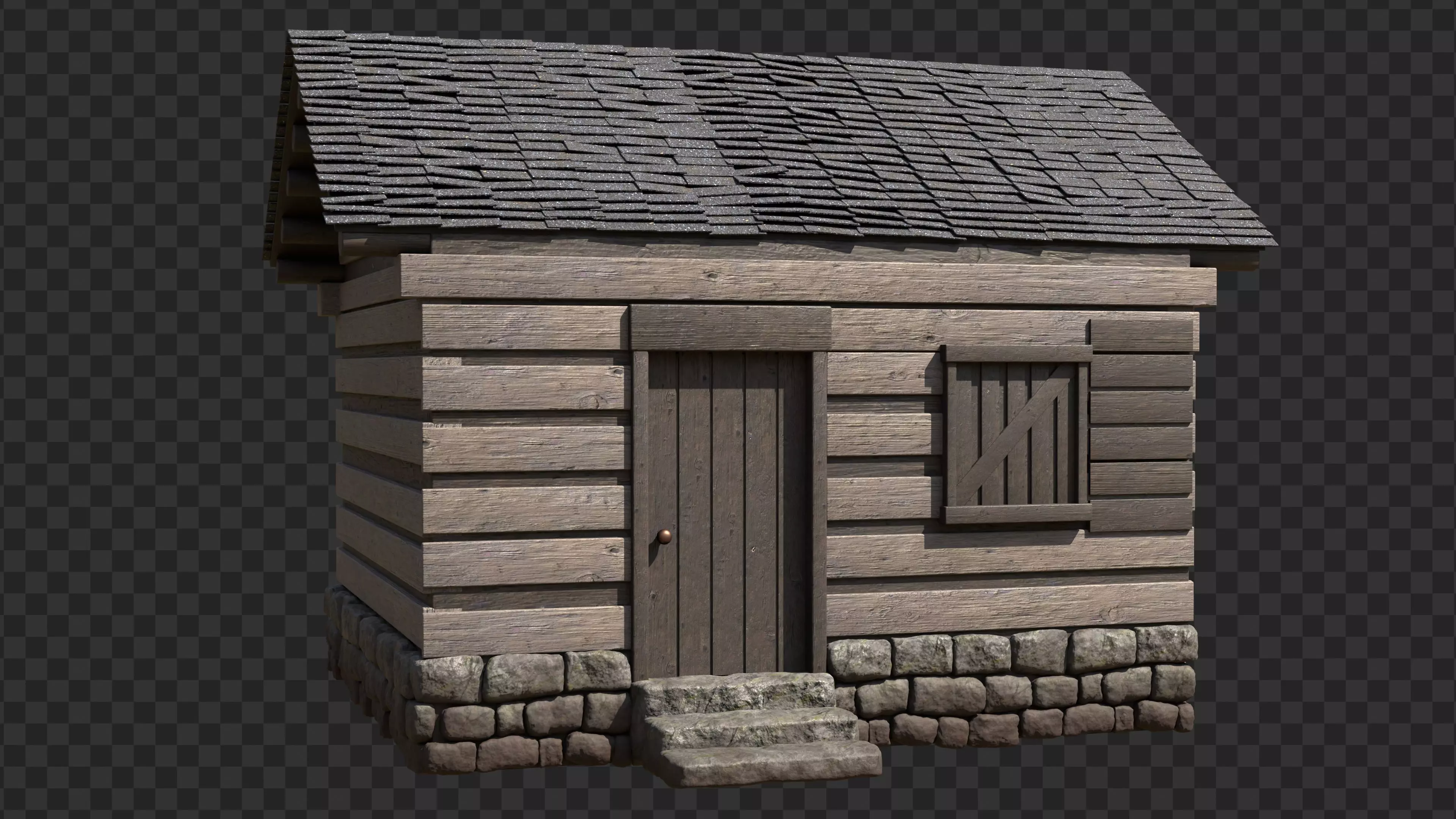 Old Building 3D model_0