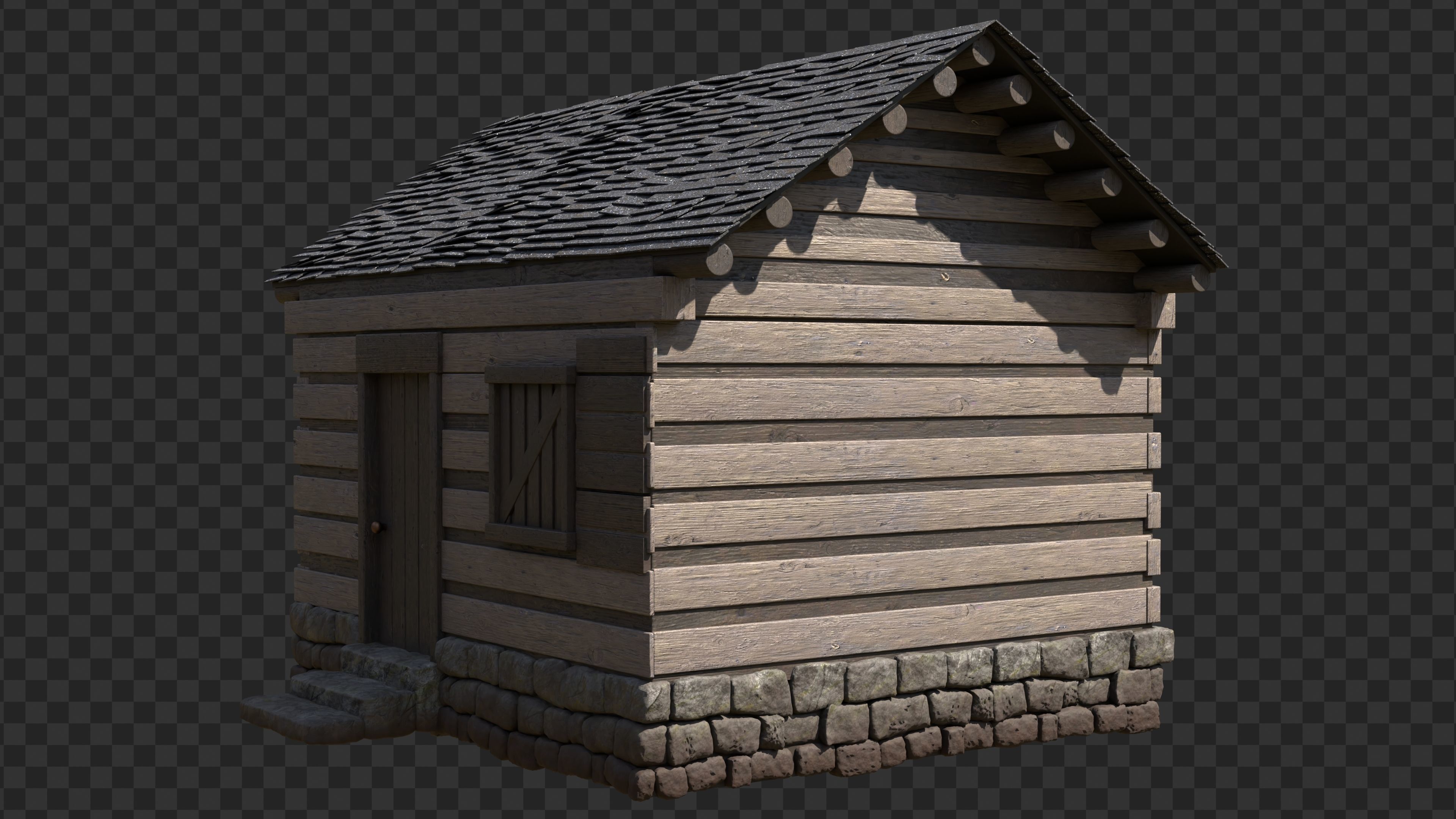 Old Building 3D model_3