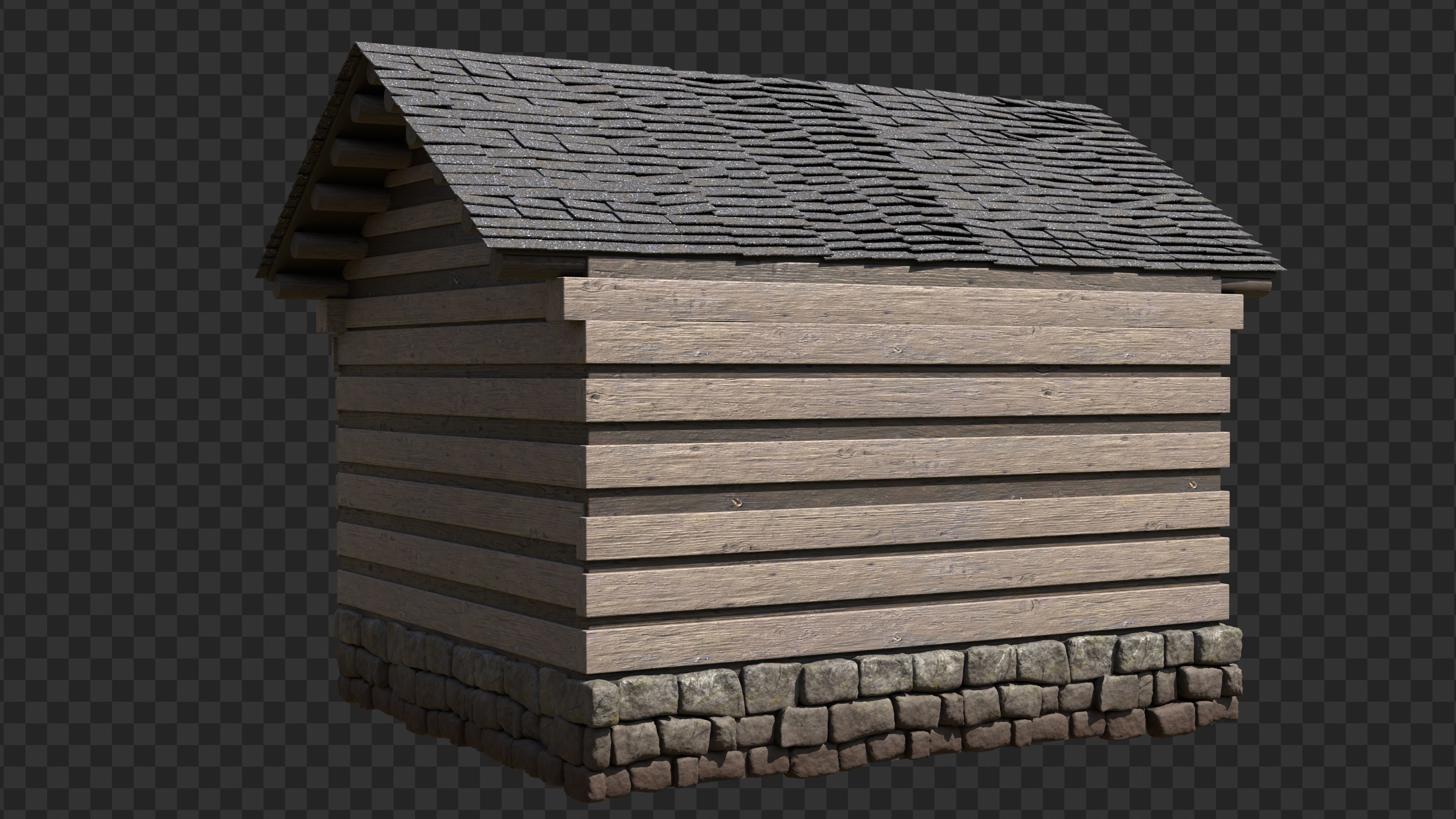 Old Building 3D model_4