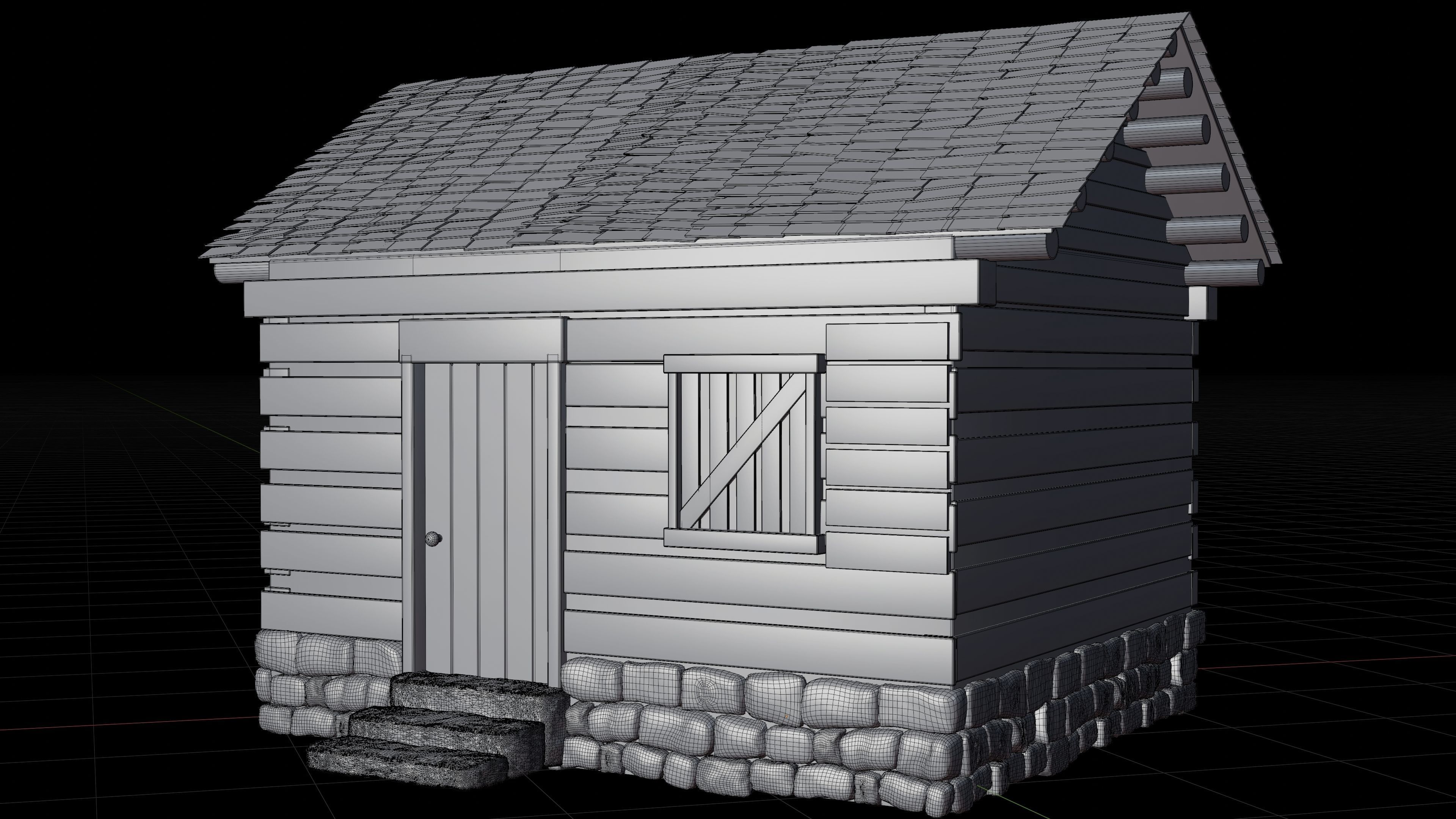 Old Building 3D model_8