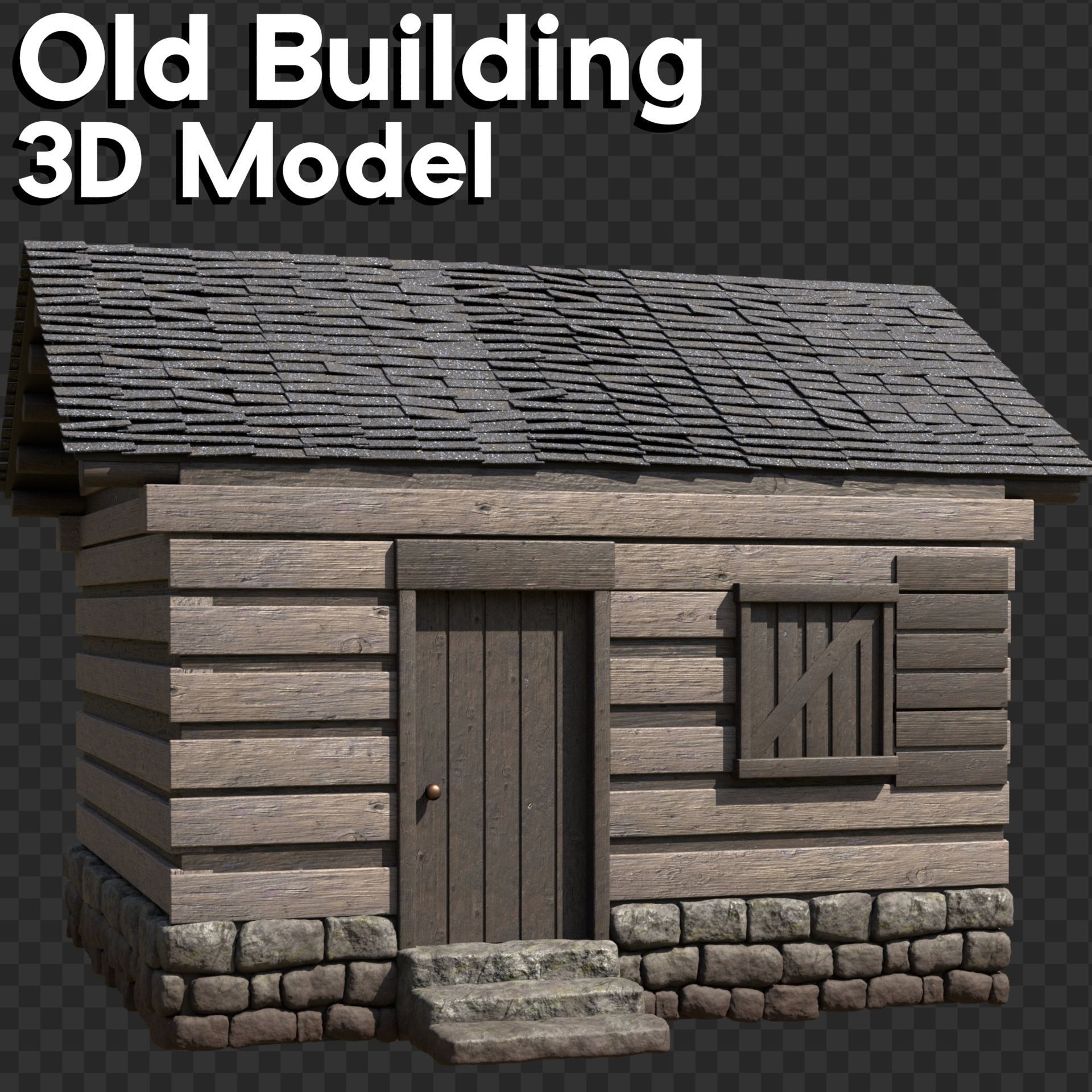 Old Building 3D model_6