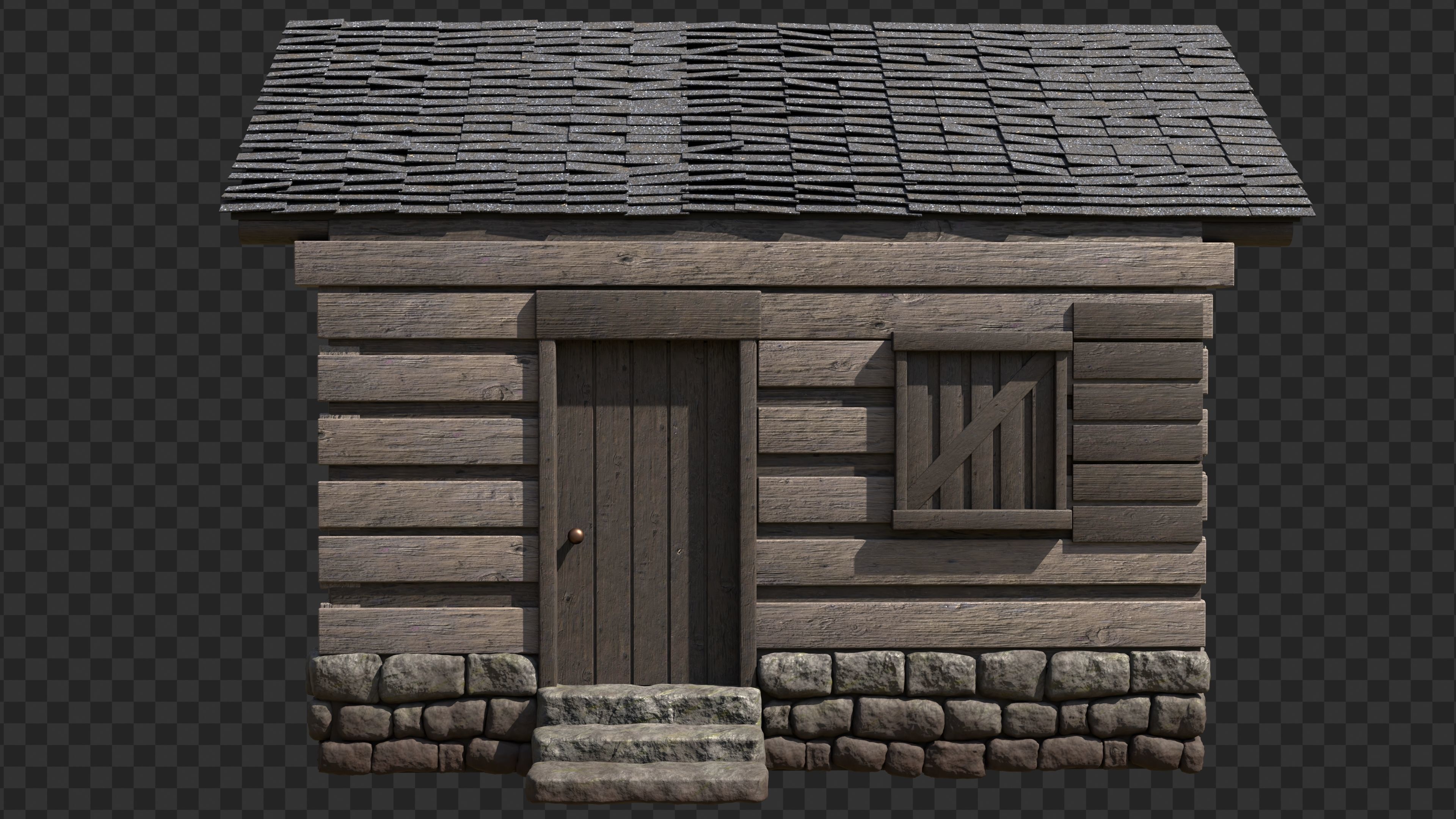 Old Building 3D model_5