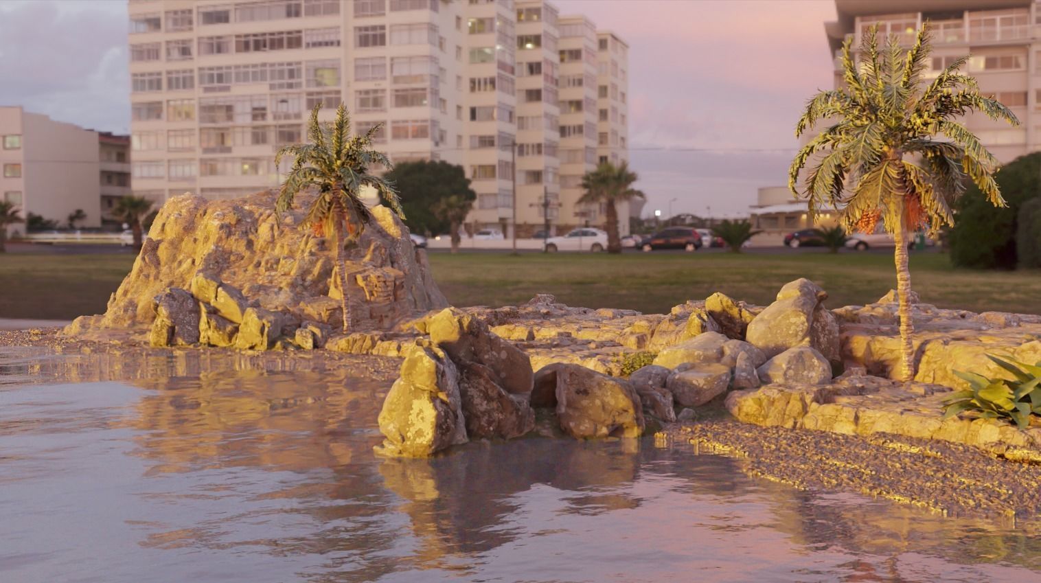 Realistic Beach 3D Model With textures Complete realistic 3D model_10