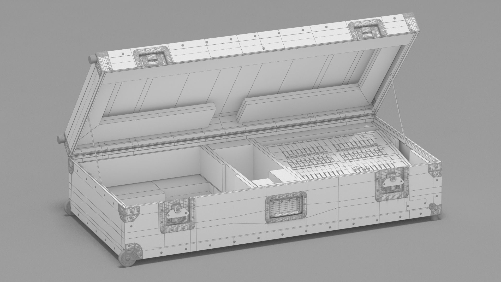 Flight Cases With Device Small 01 3D model_9