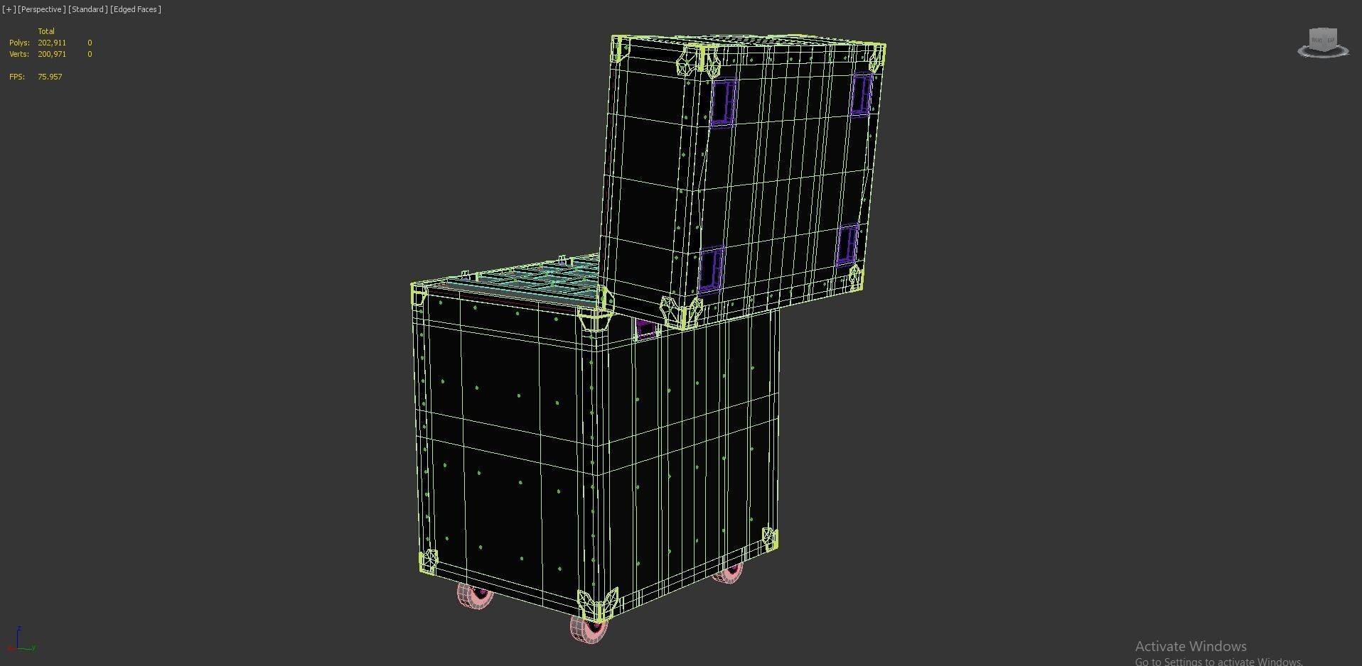 Flight Cases Without Device Big 02 3D model_5