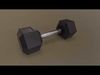 PBR Hexagon Dumbbell 2-5KG---30KG Low-poly 3D model_1