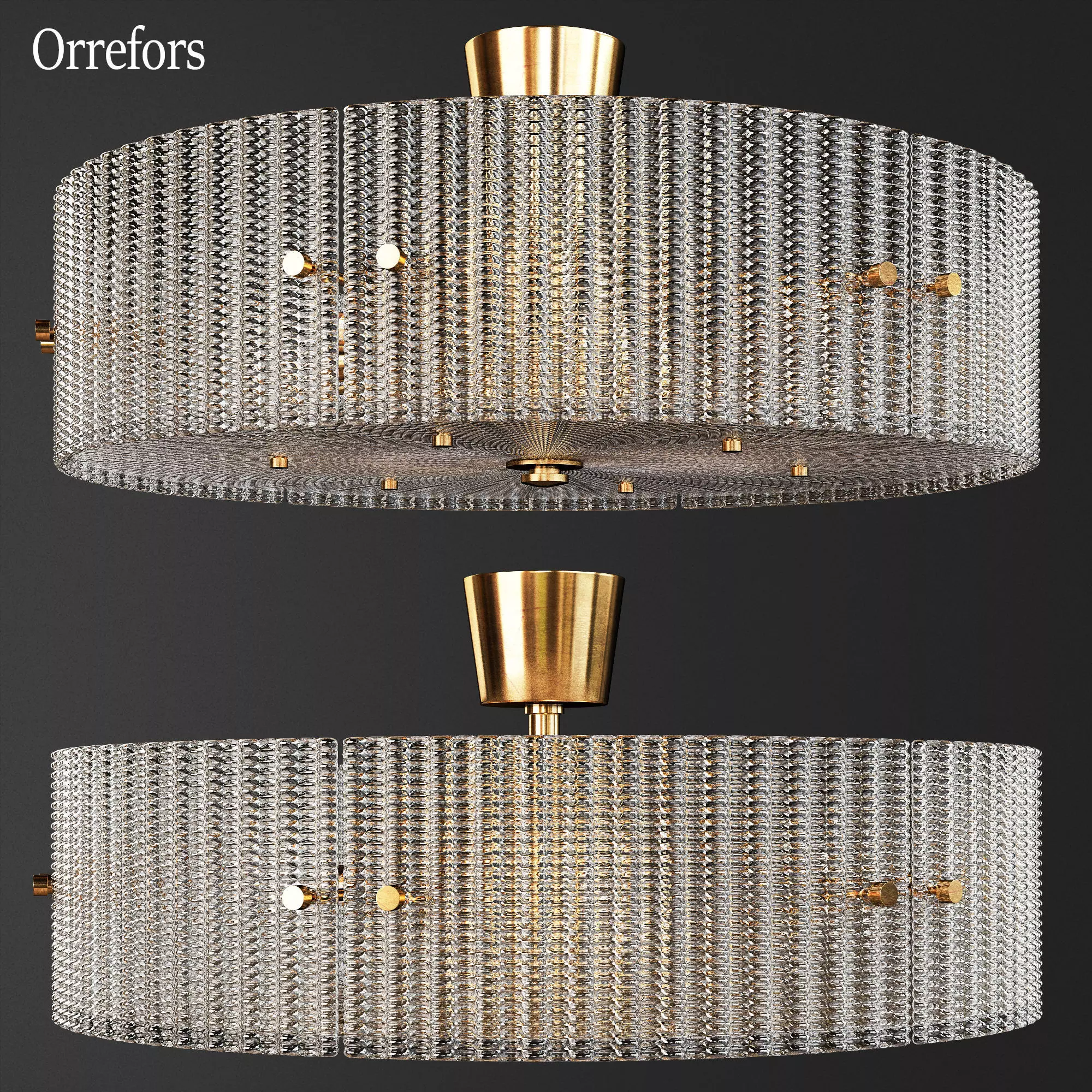 Orrefors pendant Low-poly 3D model