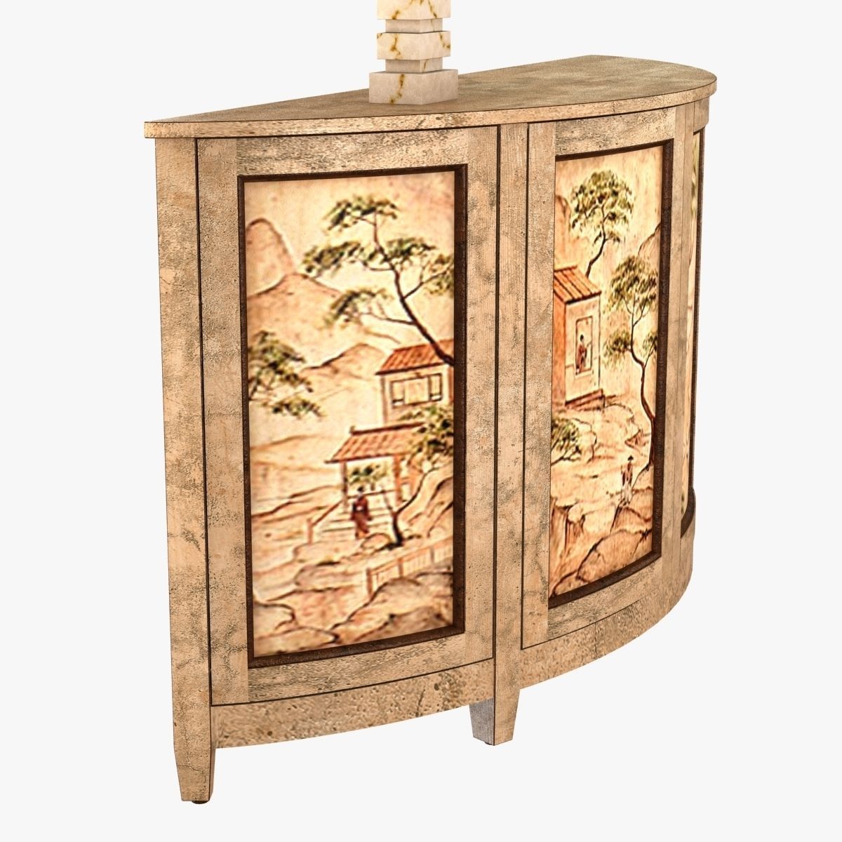Nancy Corzine Harelequin Demilune Buffet vaughan Cartagena Lamp  3D model_5