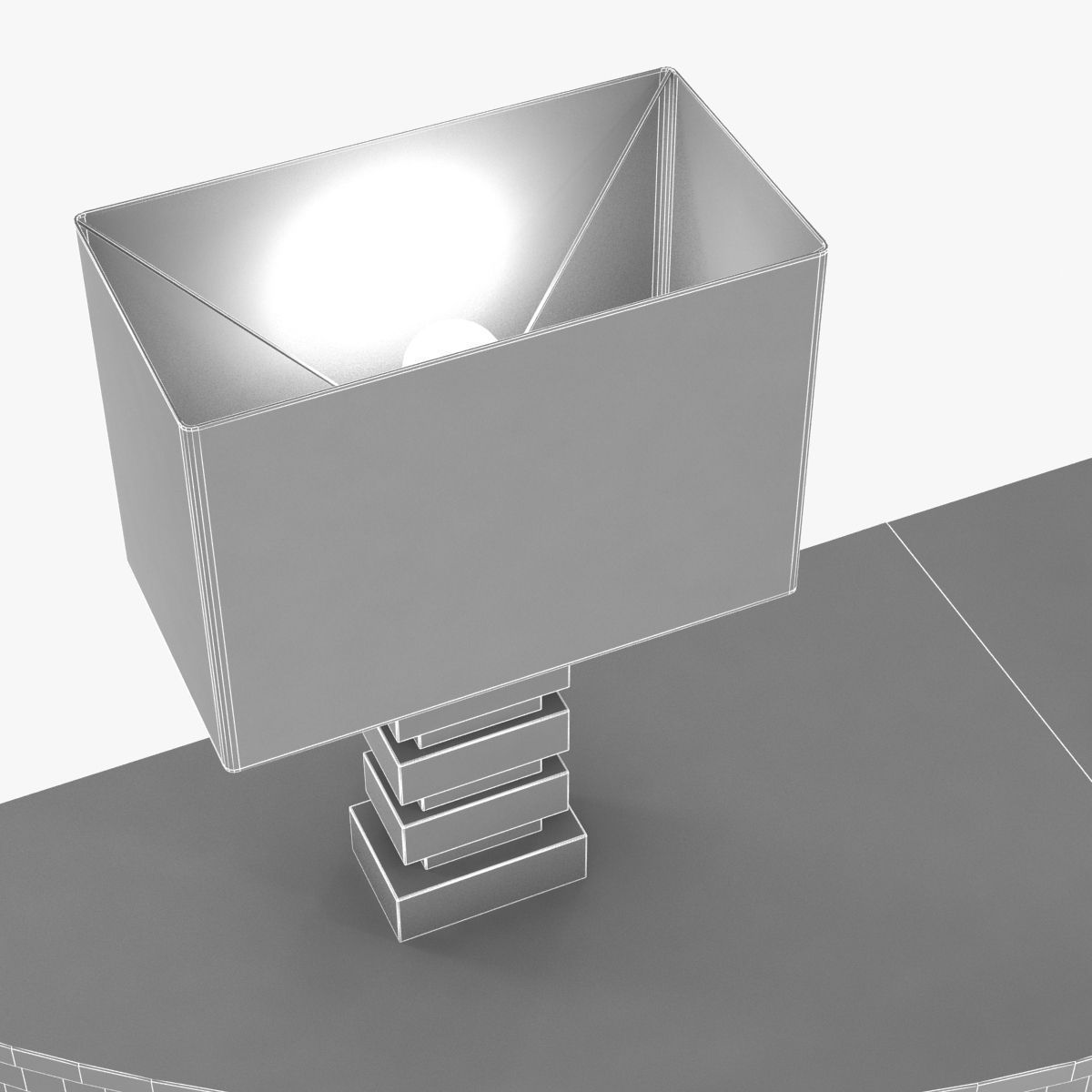 Nancy Corzine Harelequin Demilune Buffet vaughan Cartagena Lamp  3D model_8