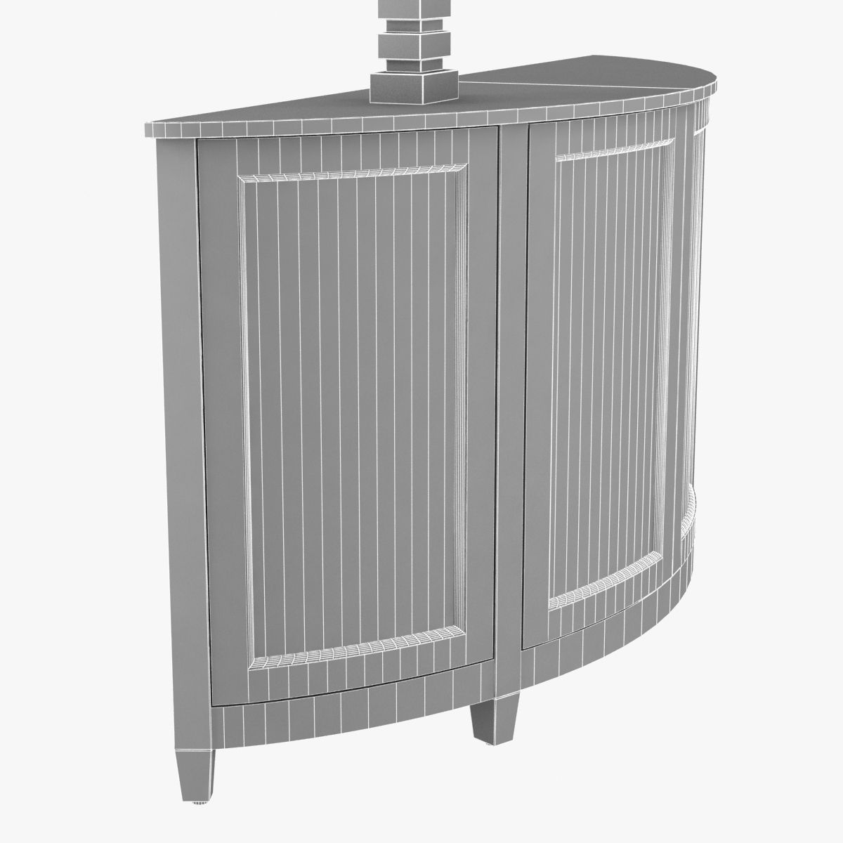 Nancy Corzine Harelequin Demilune Buffet vaughan Cartagena Lamp  3D model_7