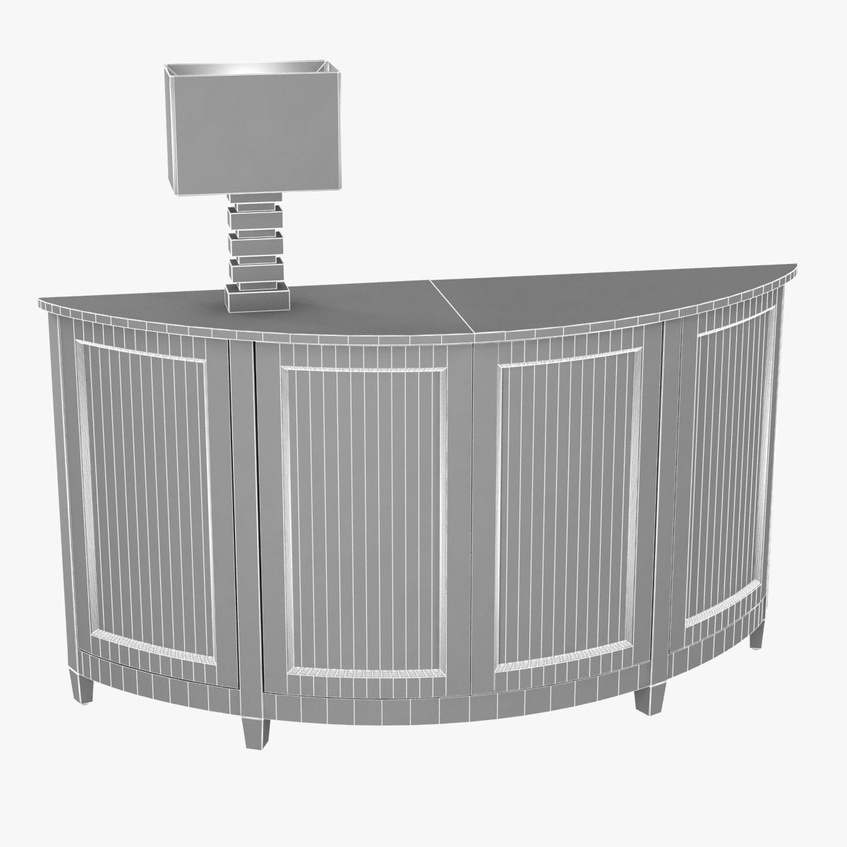 Nancy Corzine Harelequin Demilune Buffet vaughan Cartagena Lamp  3D model_9