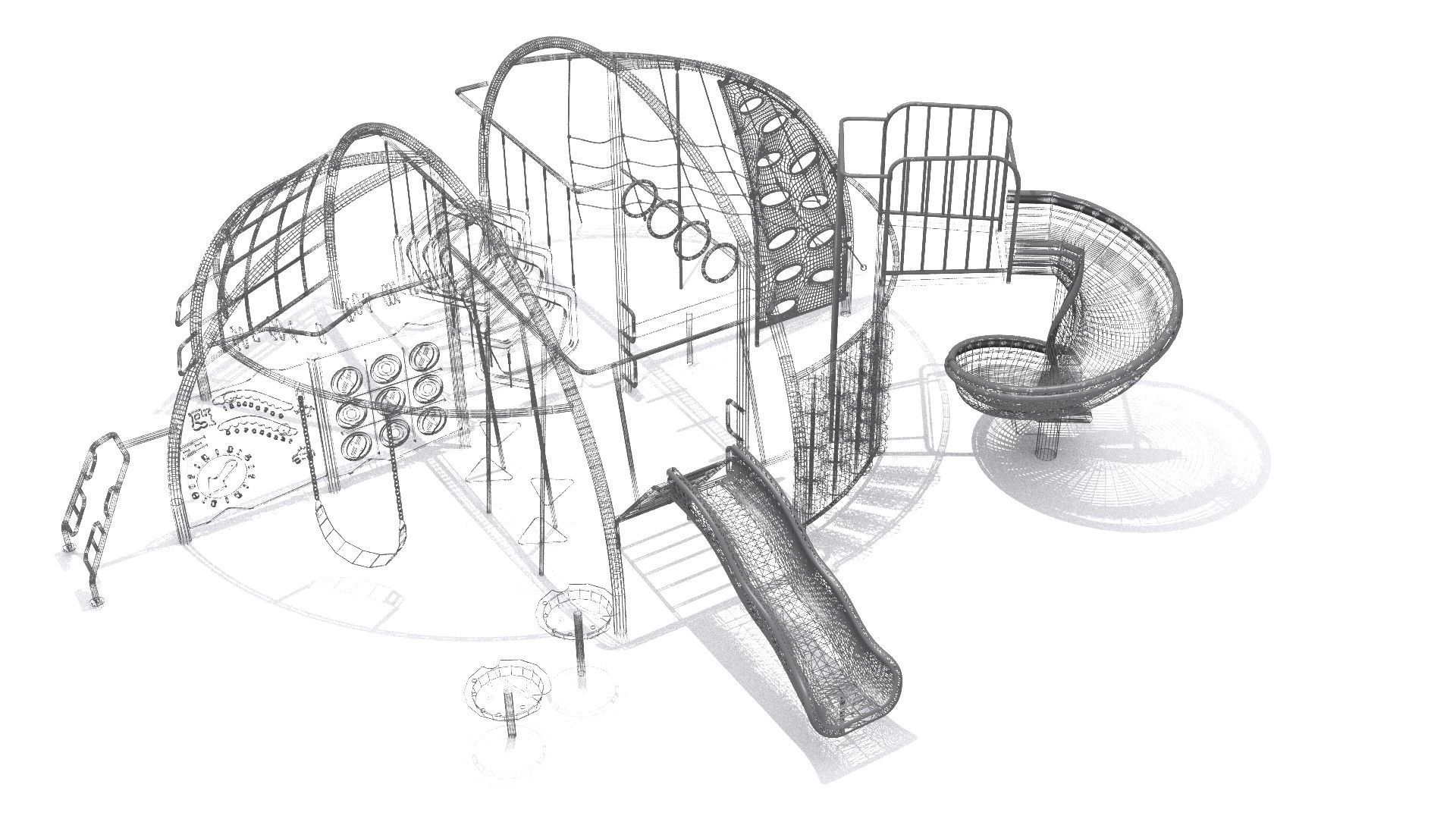 playground - Climber Obstacle Challenge 3D model_8