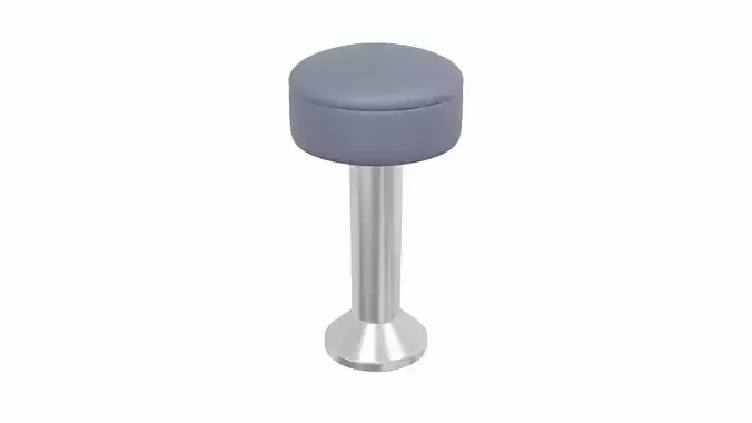 Counter Stool Low-poly 3D model