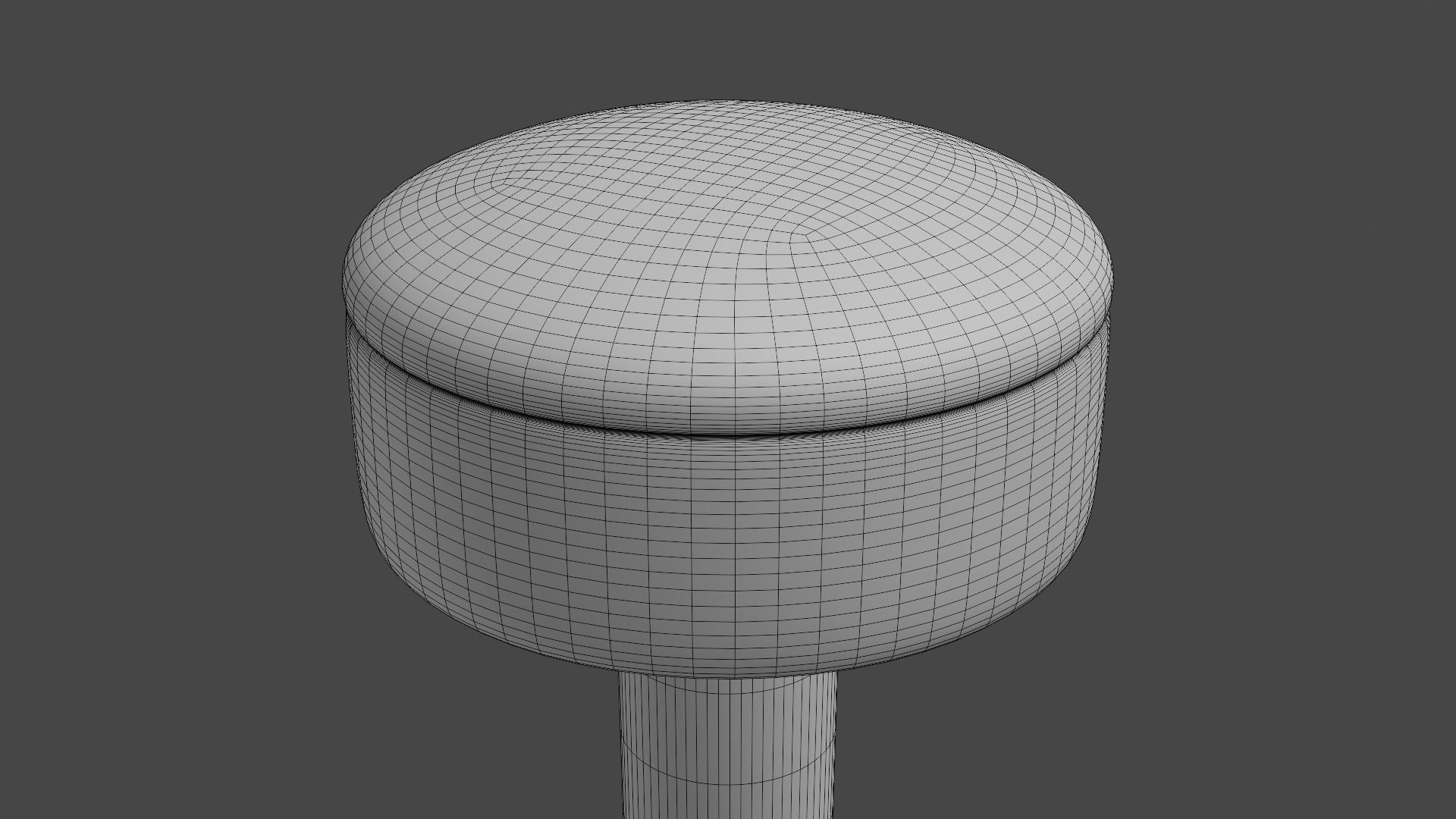 Counter Stool Low-poly 3D model_5