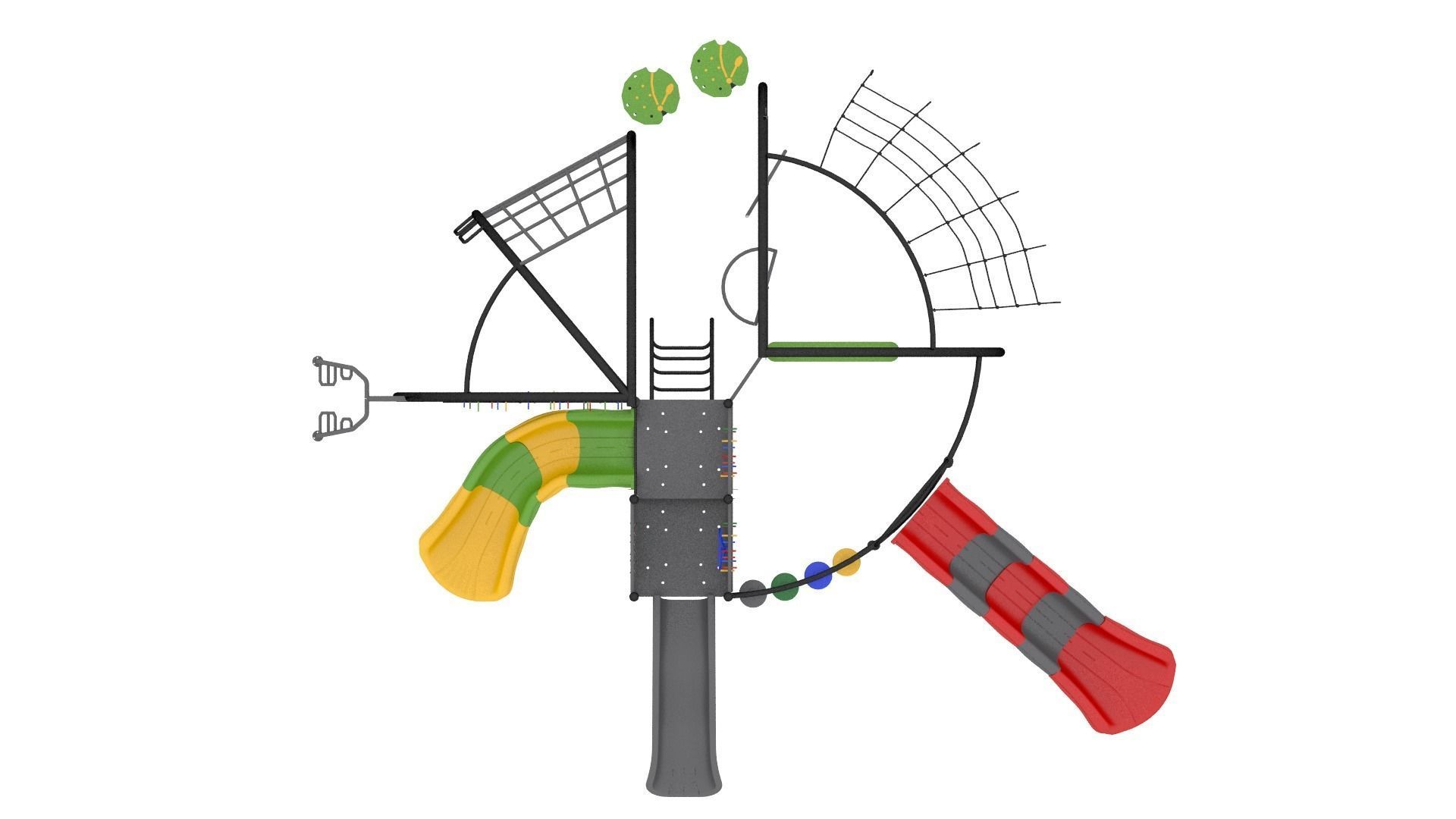 playground - Climber Obstacle Challenge 3D model_6