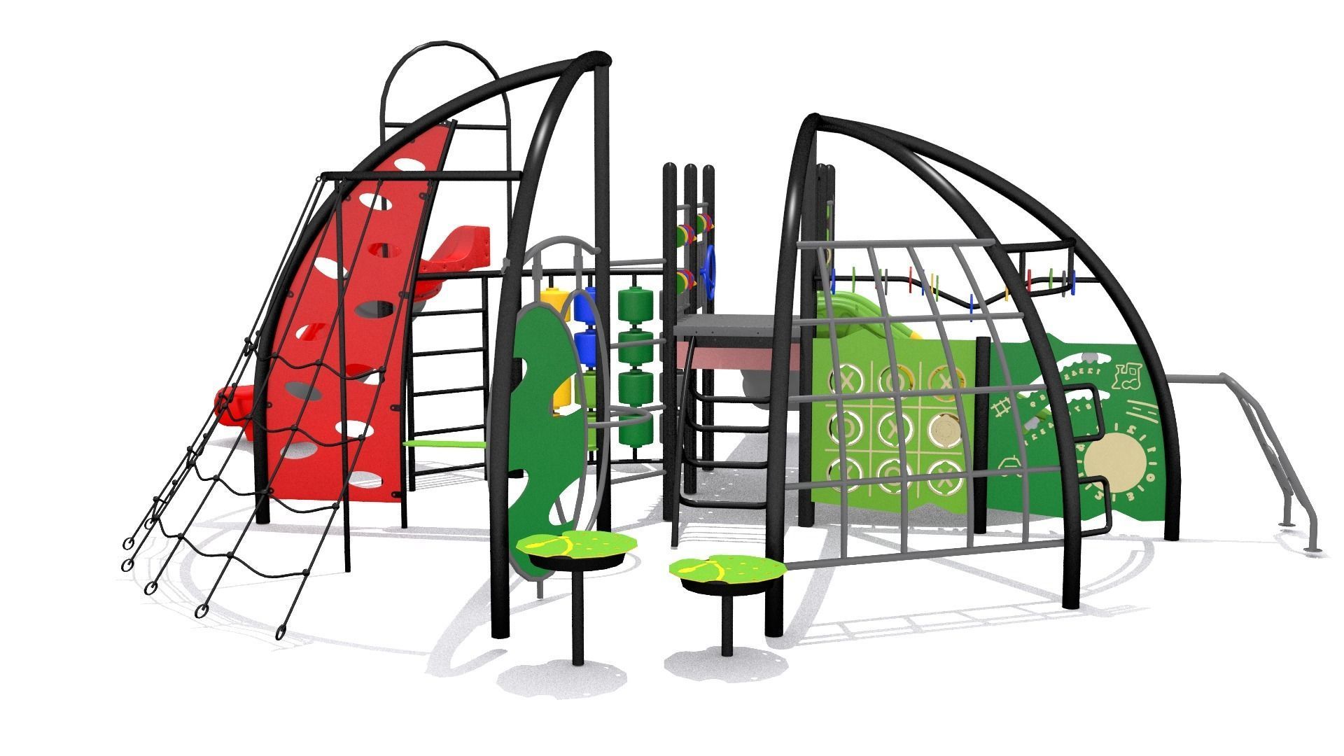 playground - Climber Obstacle Challenge 3D model_4