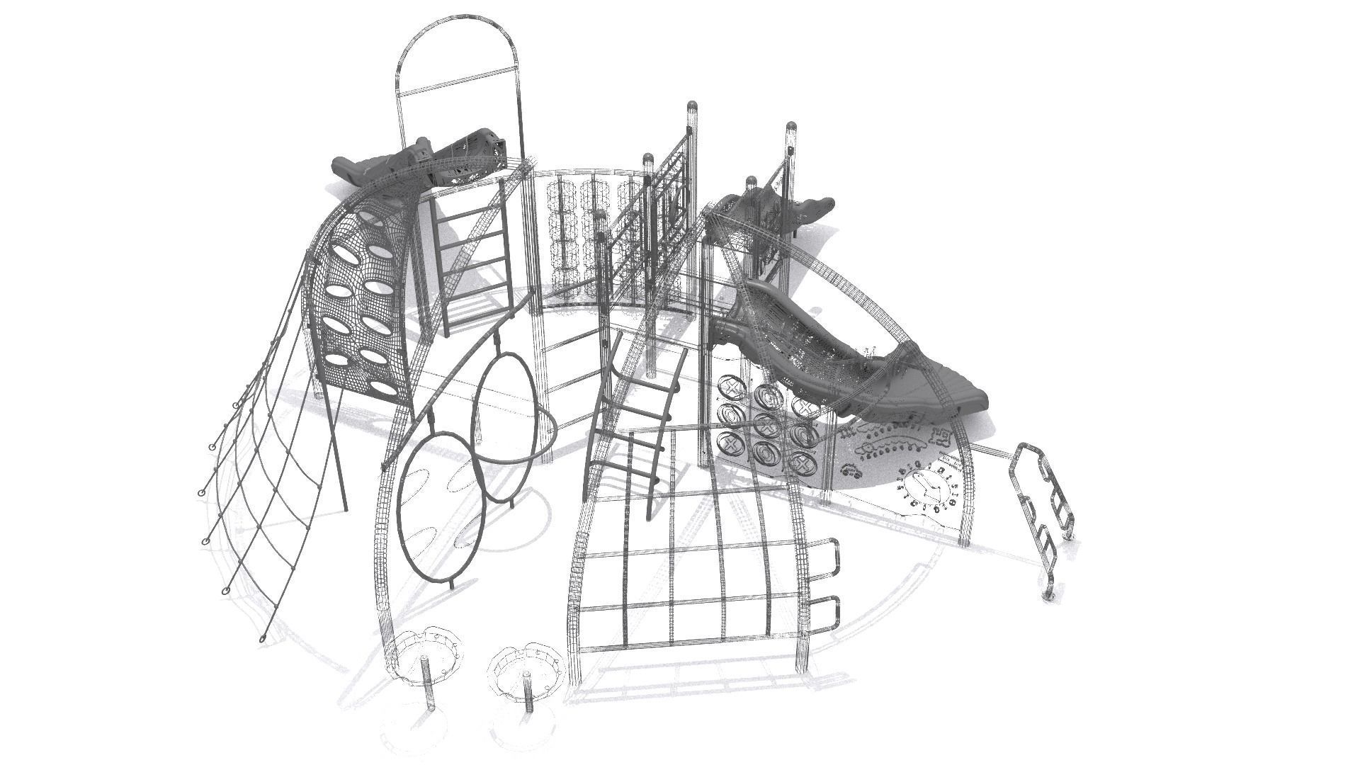 playground - Climber Obstacle Challenge 3D model_8