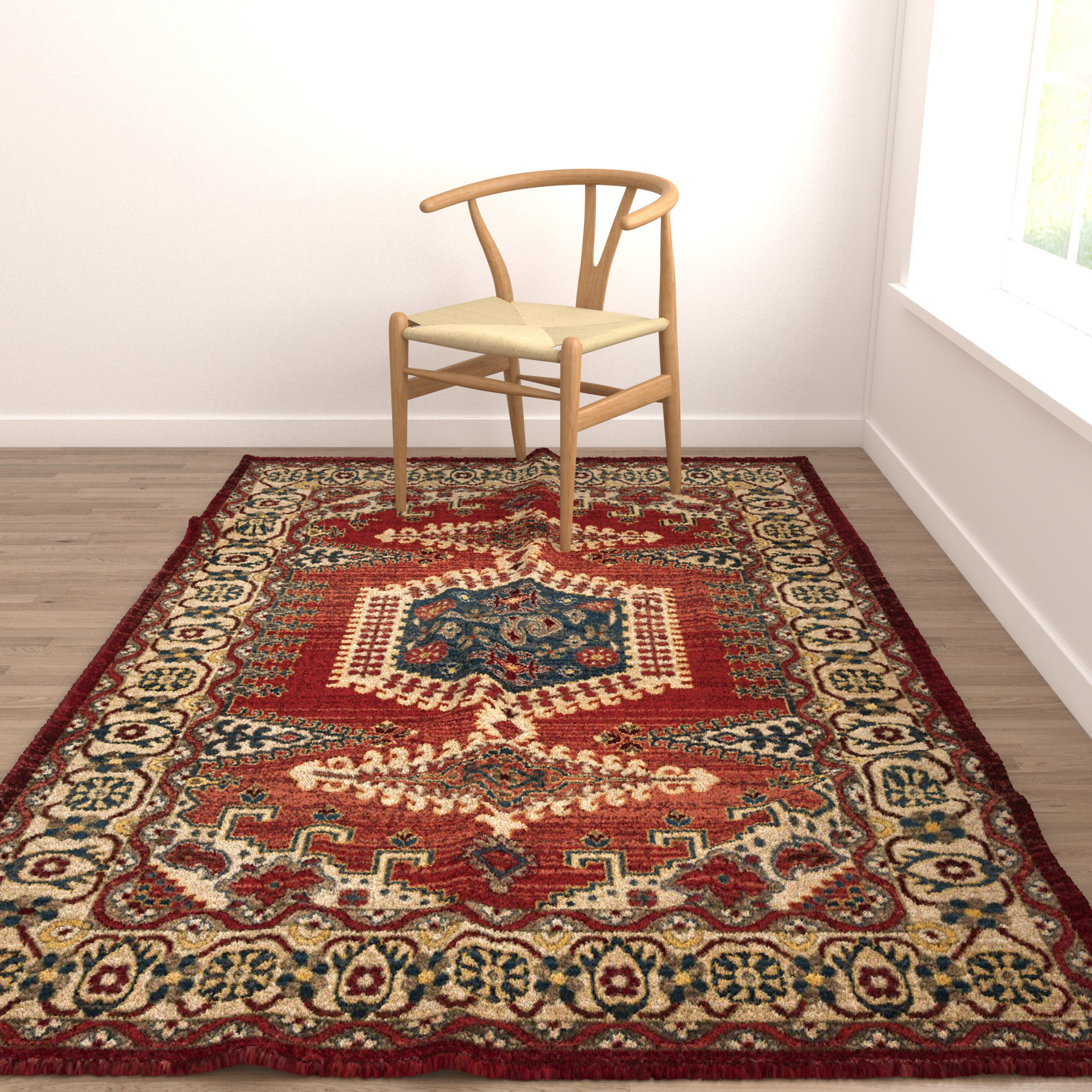 Rugs No 167 Low-poly 3D model_3