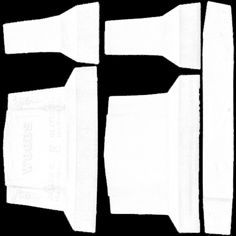 Gravestone woods tombstone Low-poly 3D model_10