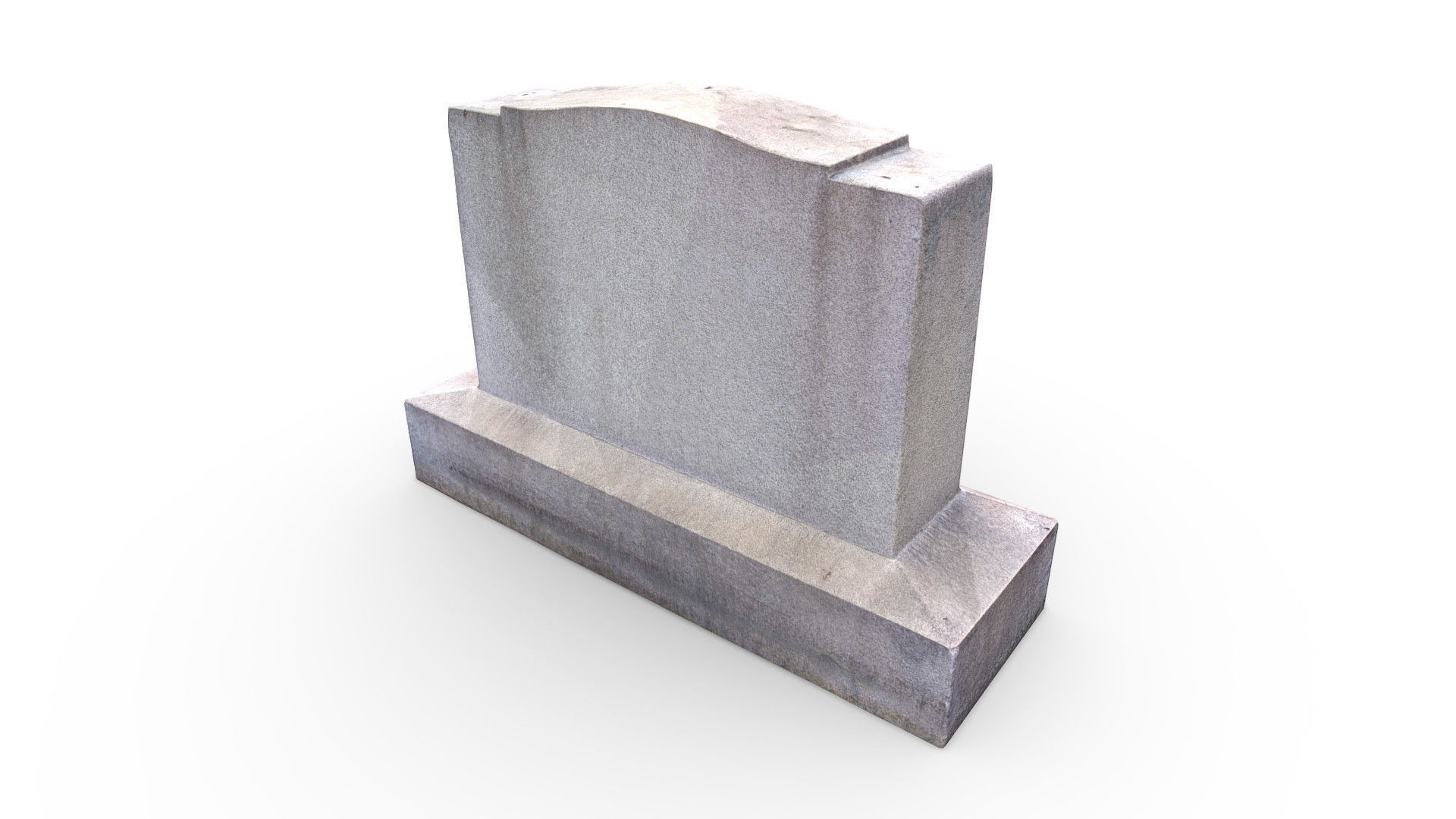 Gravestone woods tombstone Low-poly 3D model_3